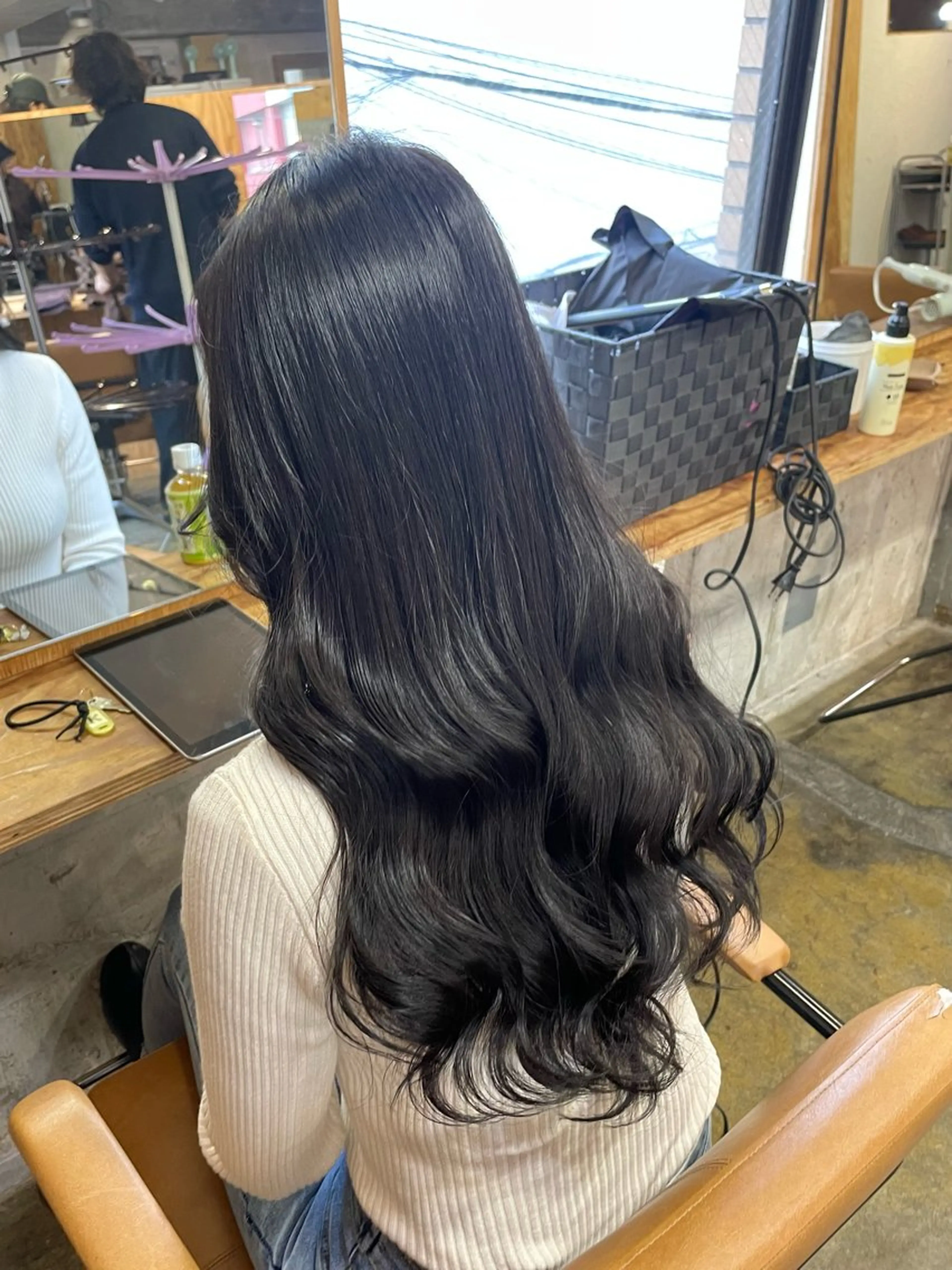 ロング ふかたさや🌟 艶感カラー🌟のヘアスタイル