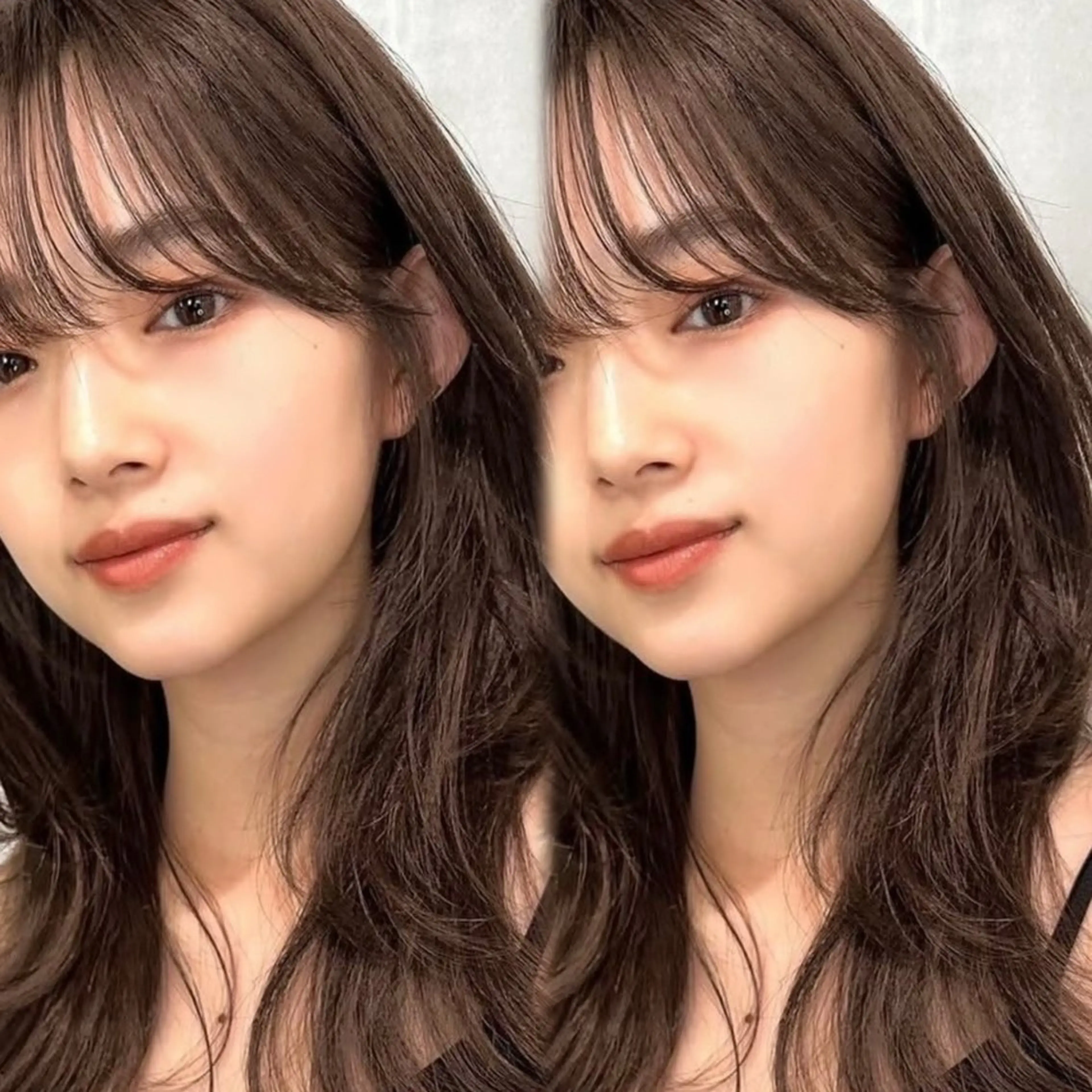 ロング としき/韓国/透明 感カラー/レイヤーのヘアスタイル