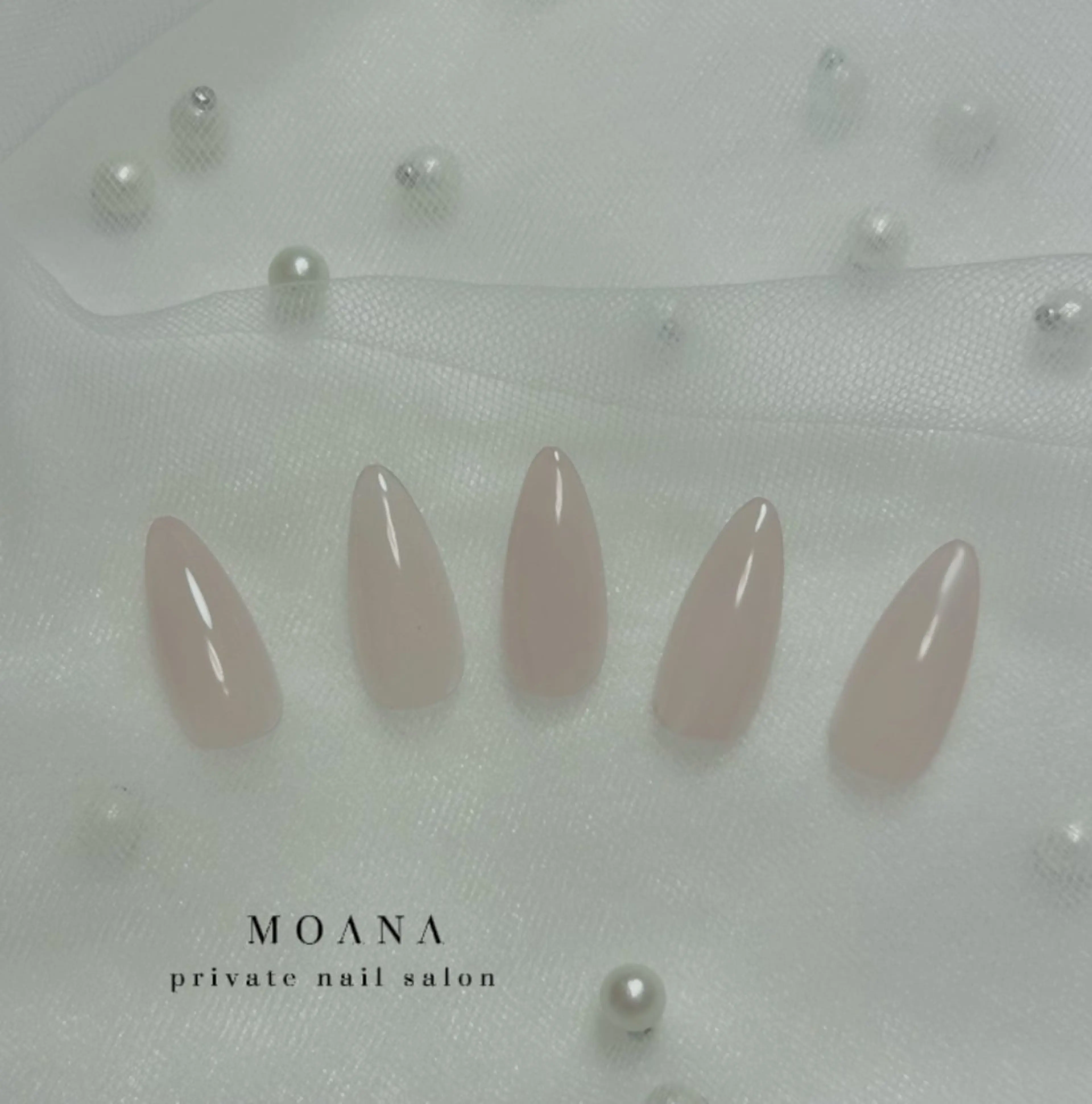 ネイル オフィスネイル ワンカラーネイル MOANA NAILのネイルデザイン