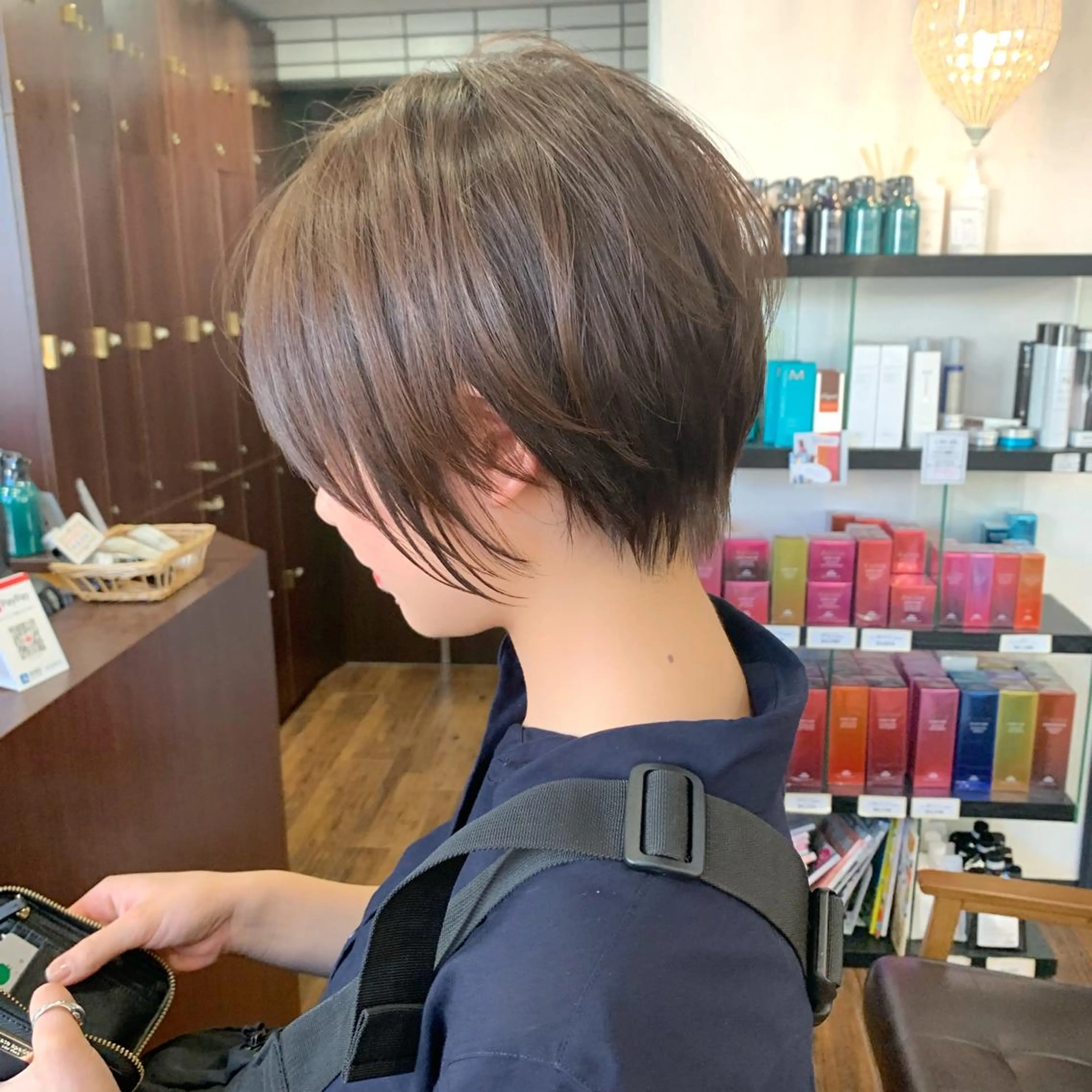 ショート カラー 縮毛矯正/ショート/ レイヤー/畑中正敏のヘアスタイル