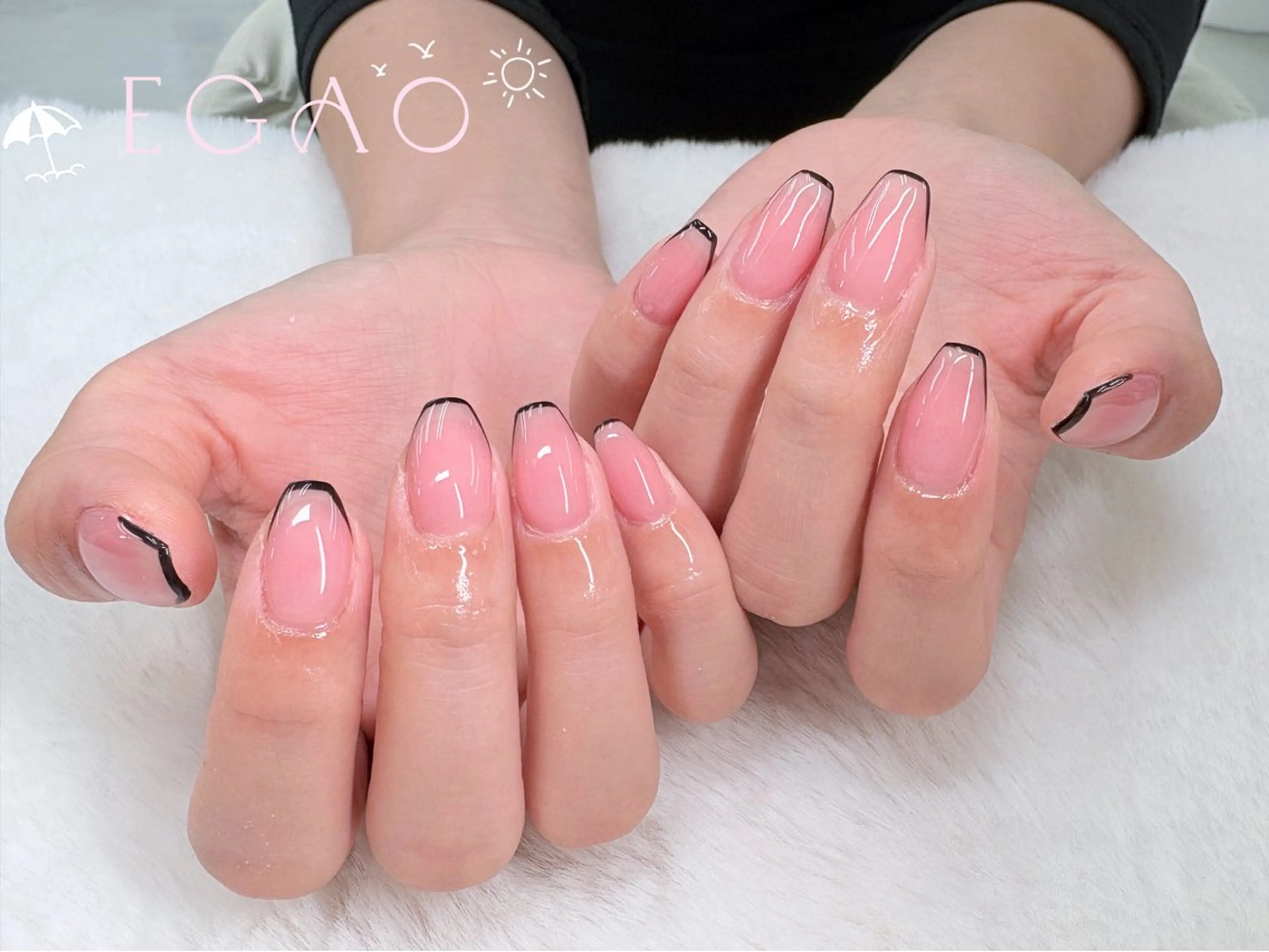 ネイル アートネイル フットネイル フレンチネイル ジェルネイル グラデーション ハンドネイル Egao Nail錦糸町店のネイルデザイン