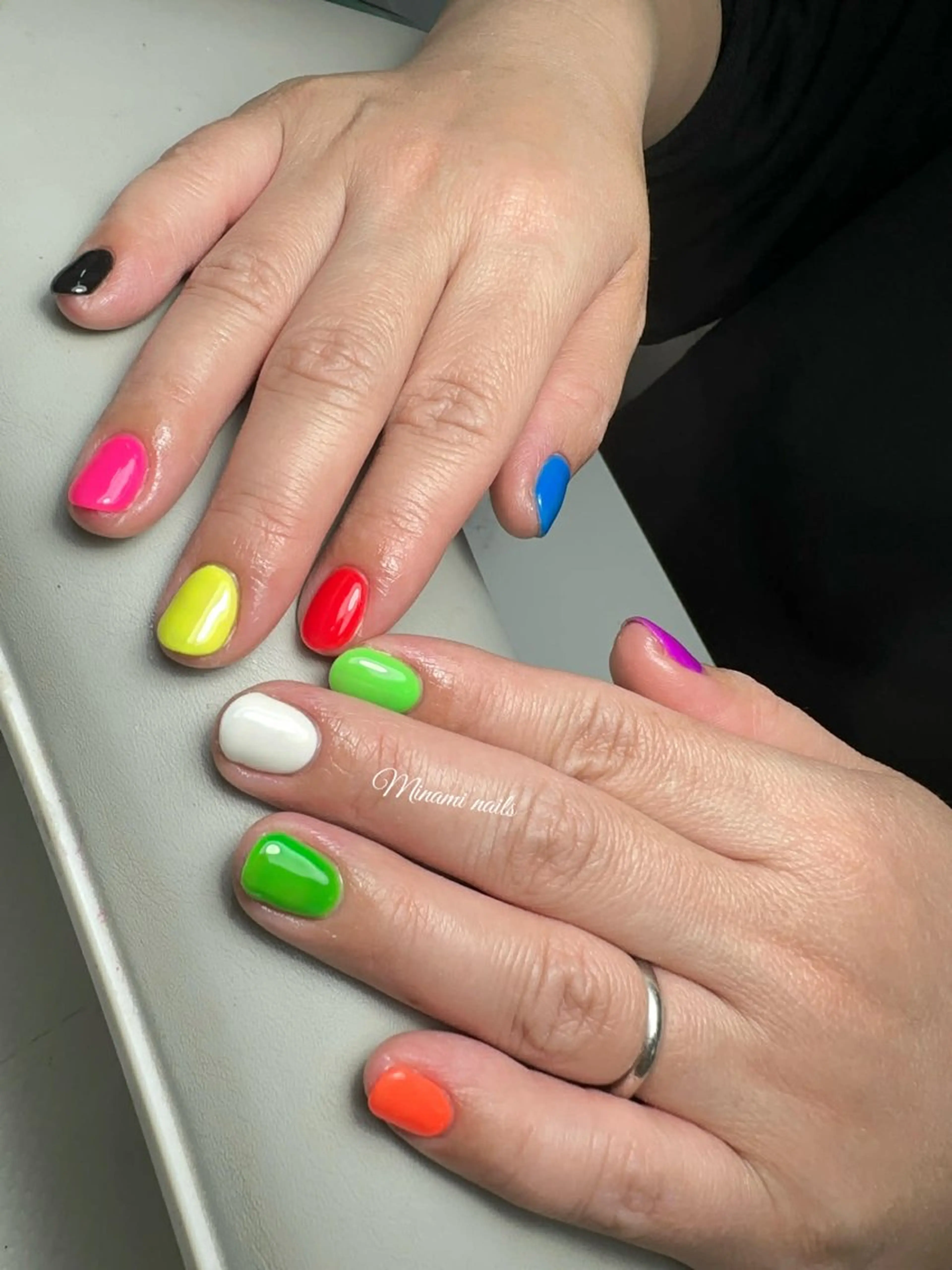 ネイル アートネイル オーロラネイル ガーリー キラキラネイル 韓国ネイル Minami Nailsのネイルデザイン