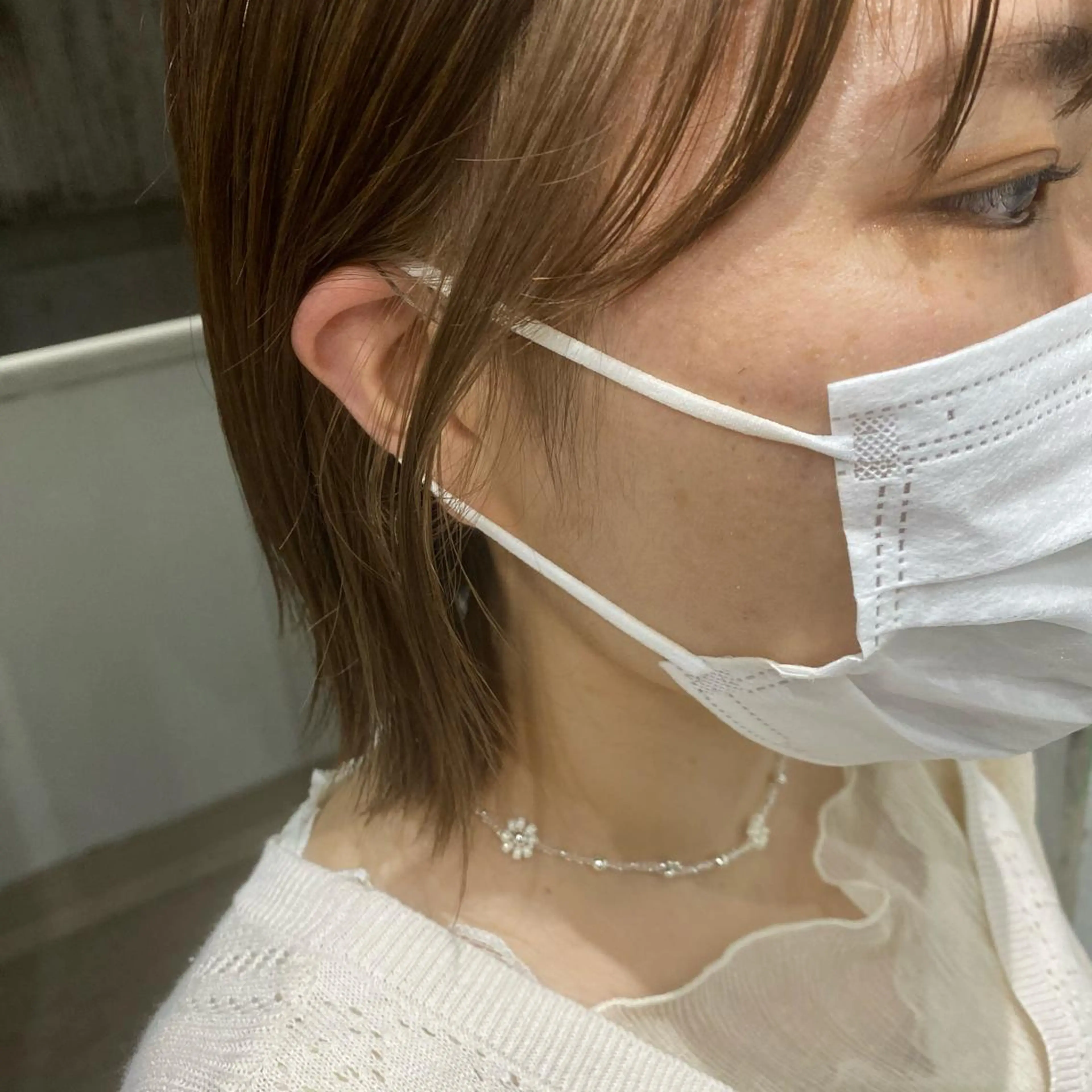 ショート カラー ベージュカラー ミルクティーベージュ kai .のヘアスタイル