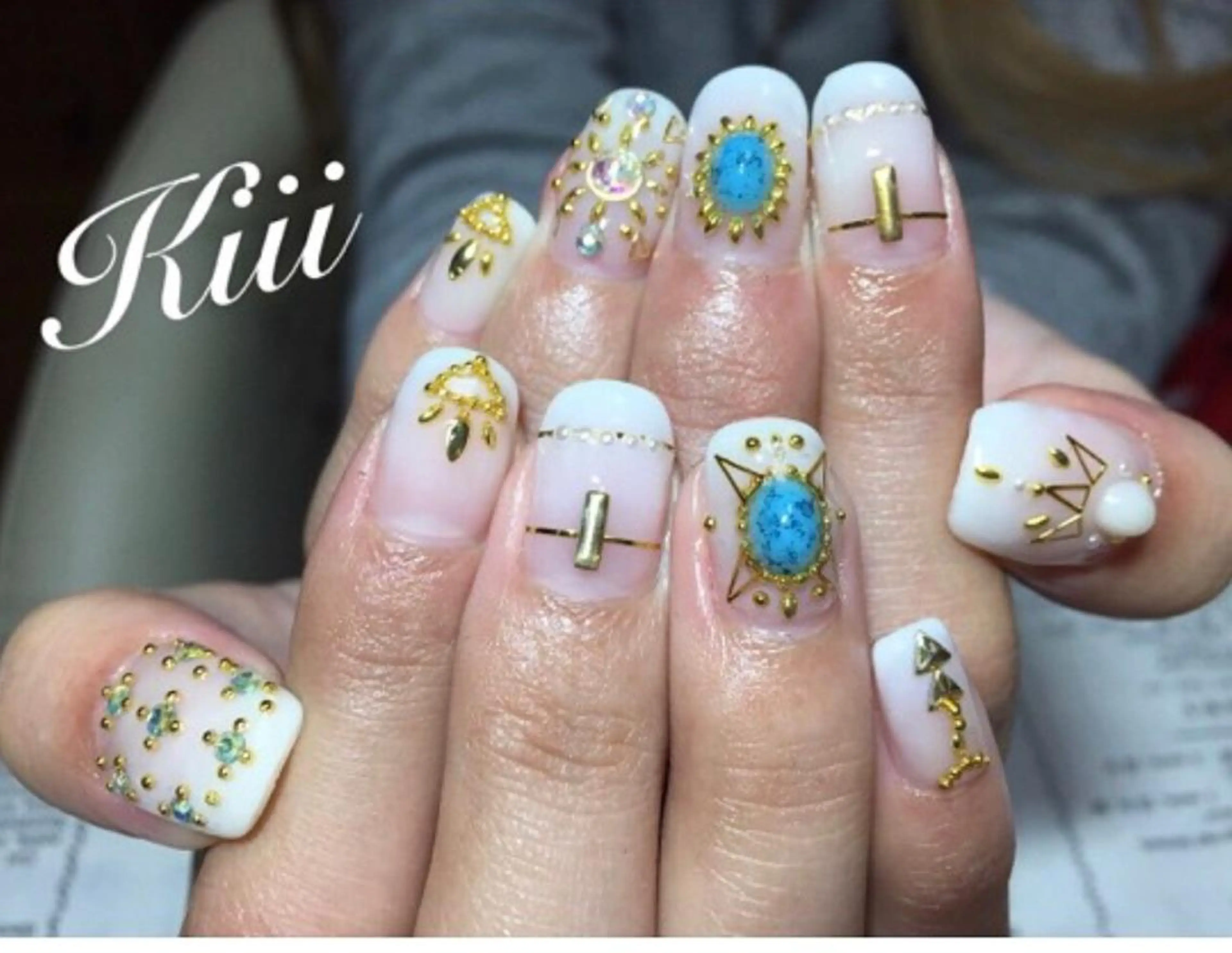 ネイル ハンドネイル フットネイル kiii.__ ✴︎*のネイルデザイン