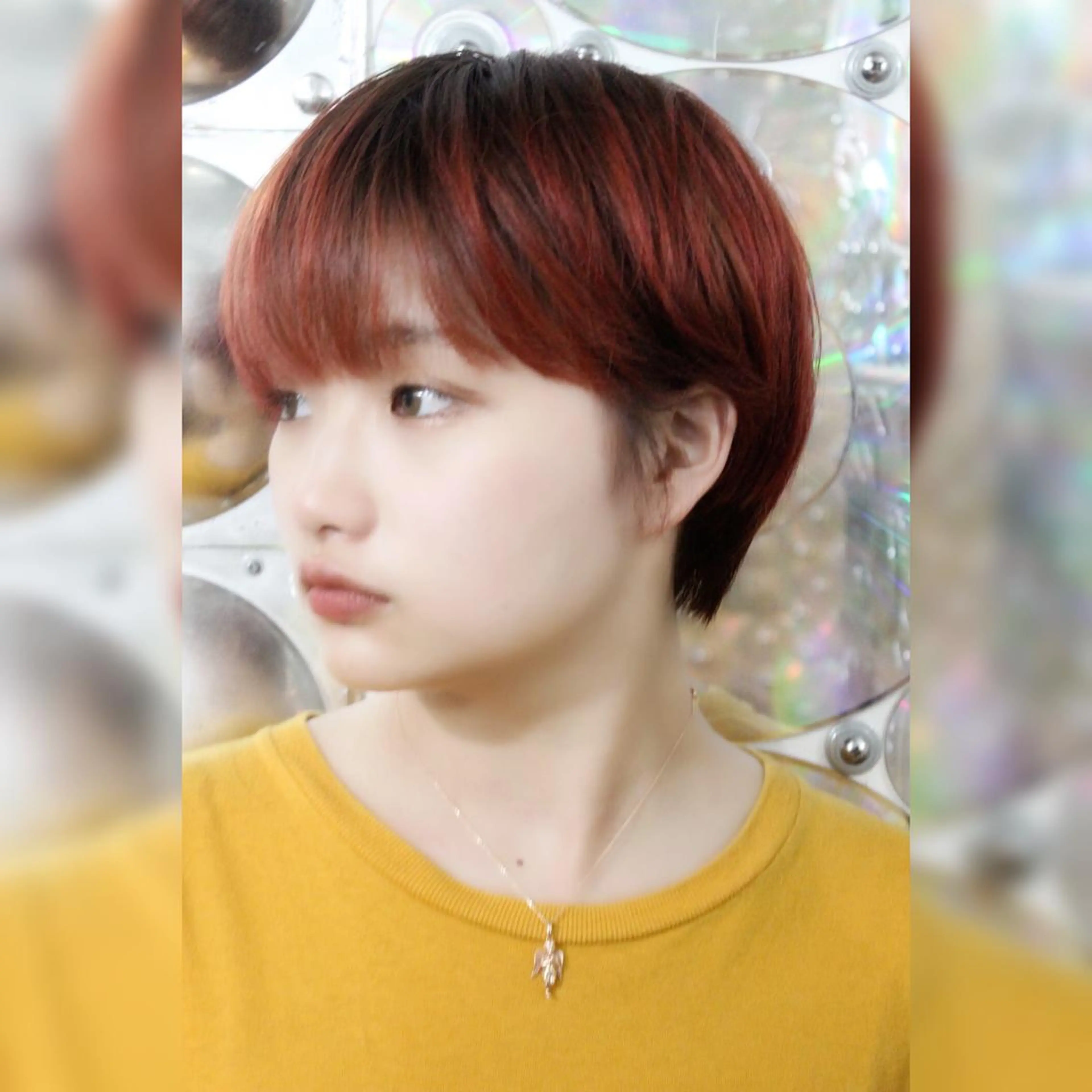 ショート カラー グラデーションカラー ピンクカラー ボブ 🌈派手髪エクステ ブレイズ🌈ひろとのヘアスタイル