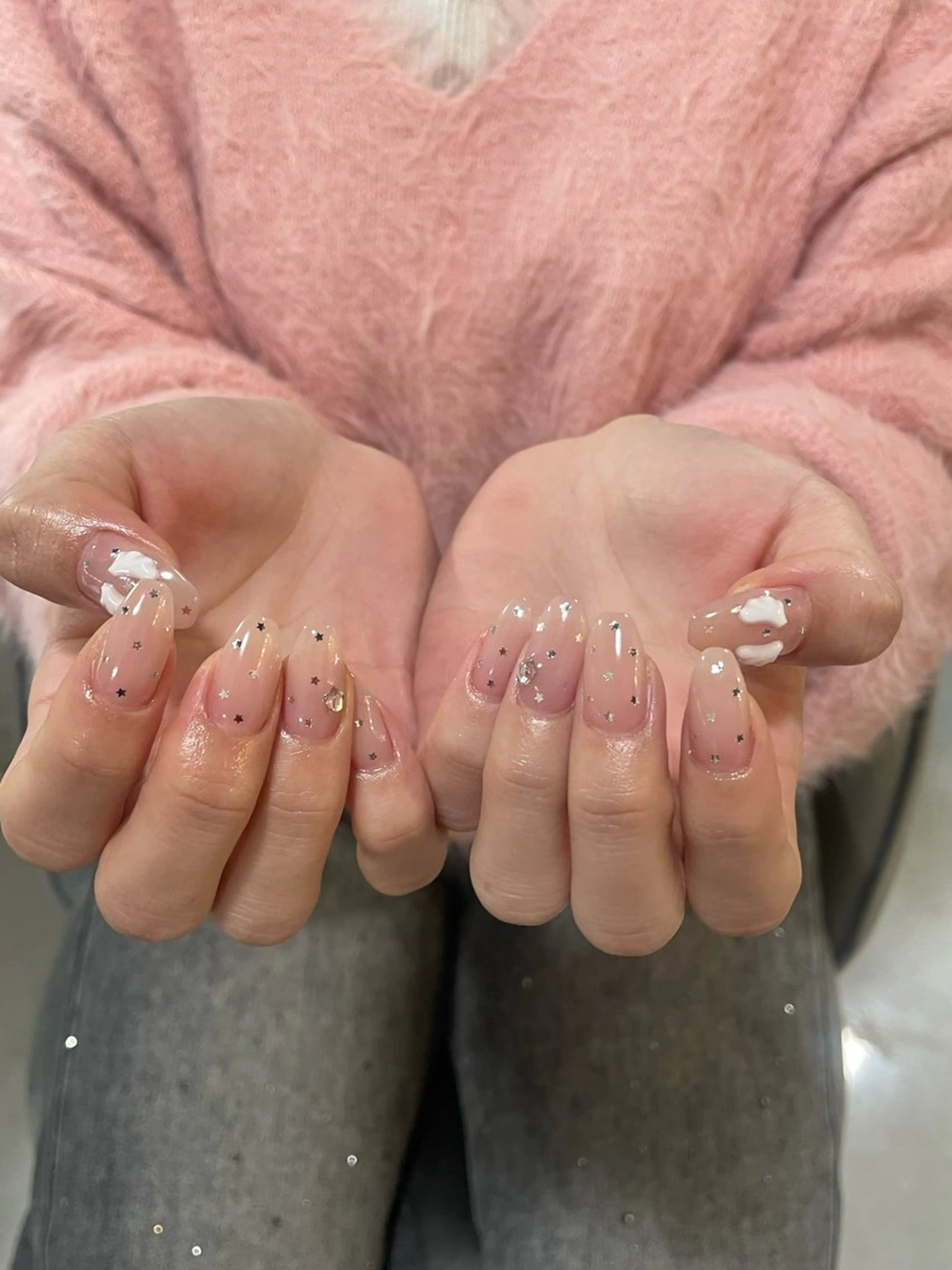 ミディアム ハンドネイル LBnail.sae /おえかきネイルのネイルデザイン