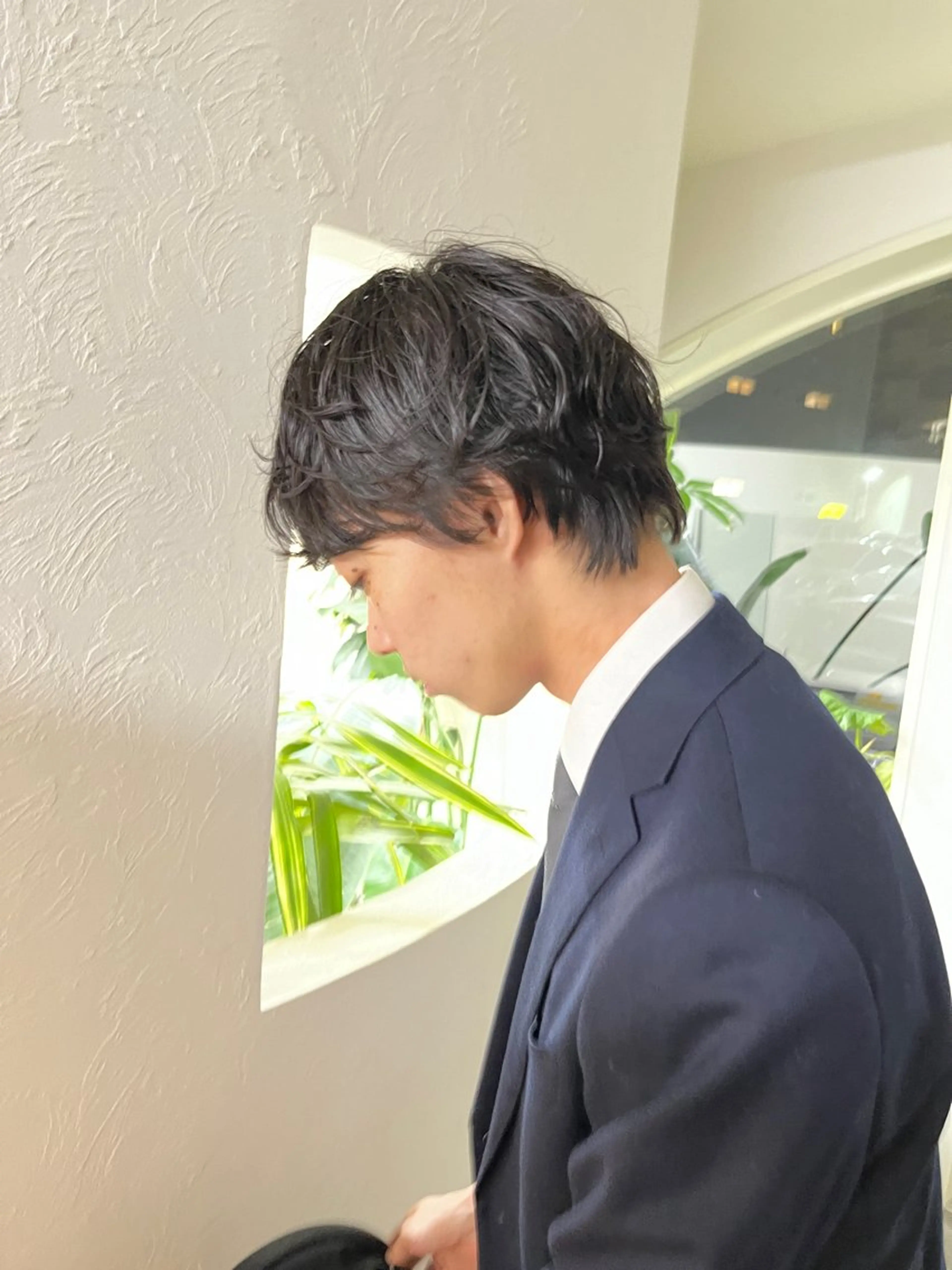 ショート パーマ メンズ メンズパーマ メンズハイトーン/栄 /イトウタケルのヘアスタイル