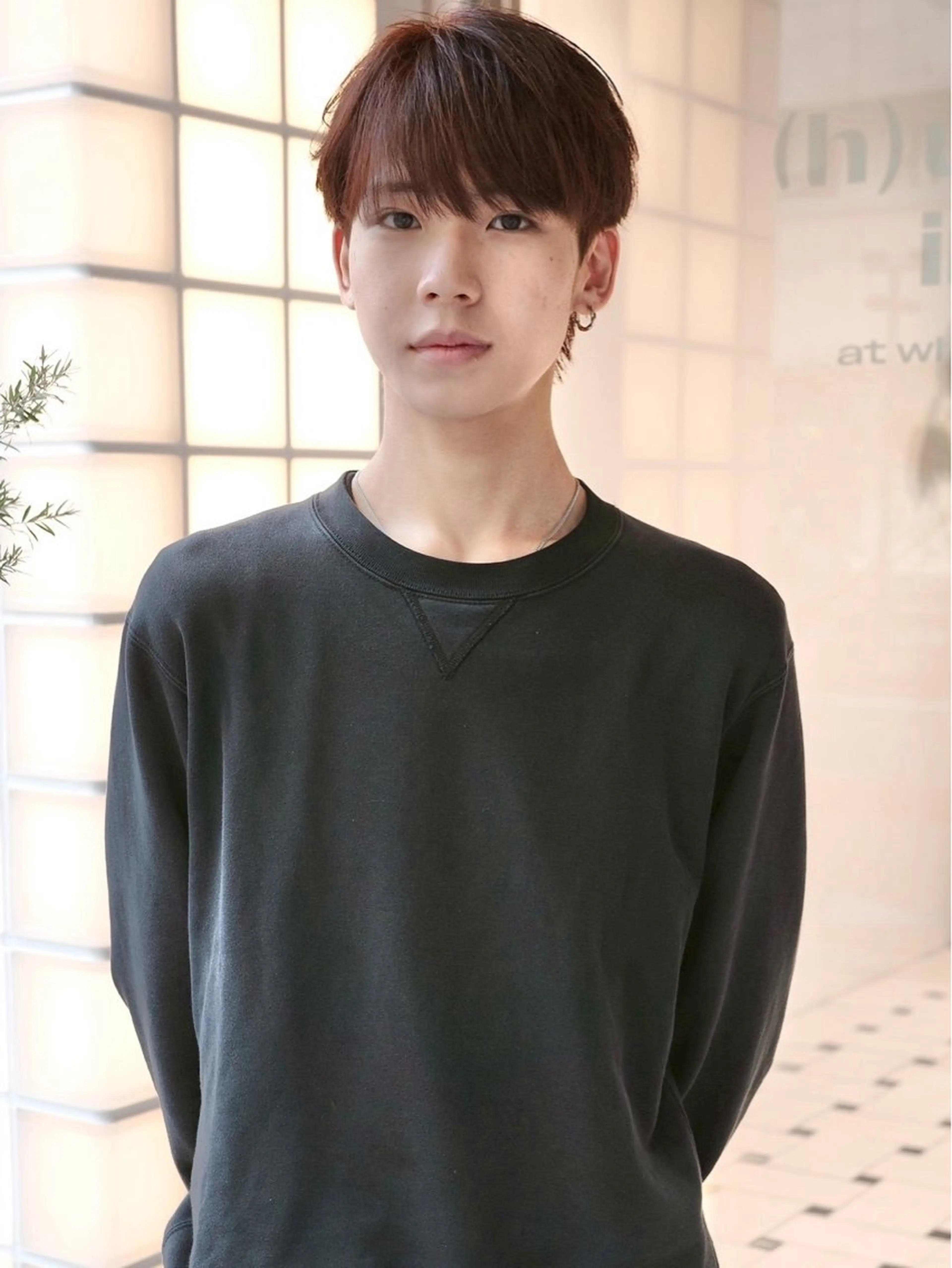 ショート カラー メンズ カット ヘアカラー (h)wim ウィムのヘアスタイル