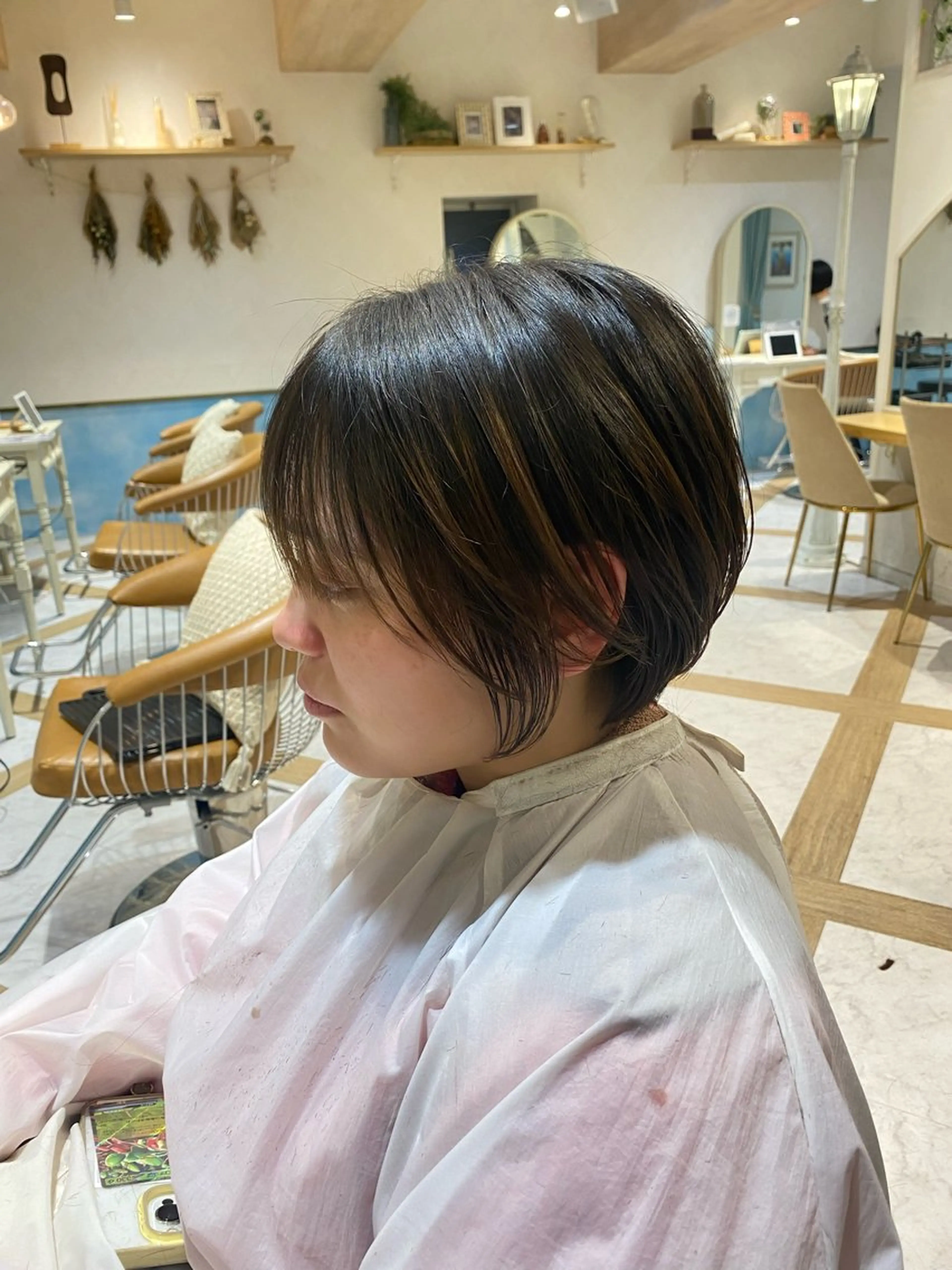 ショート 郁弥モテショート💕 髪質改善ストレートのヘアスタイル