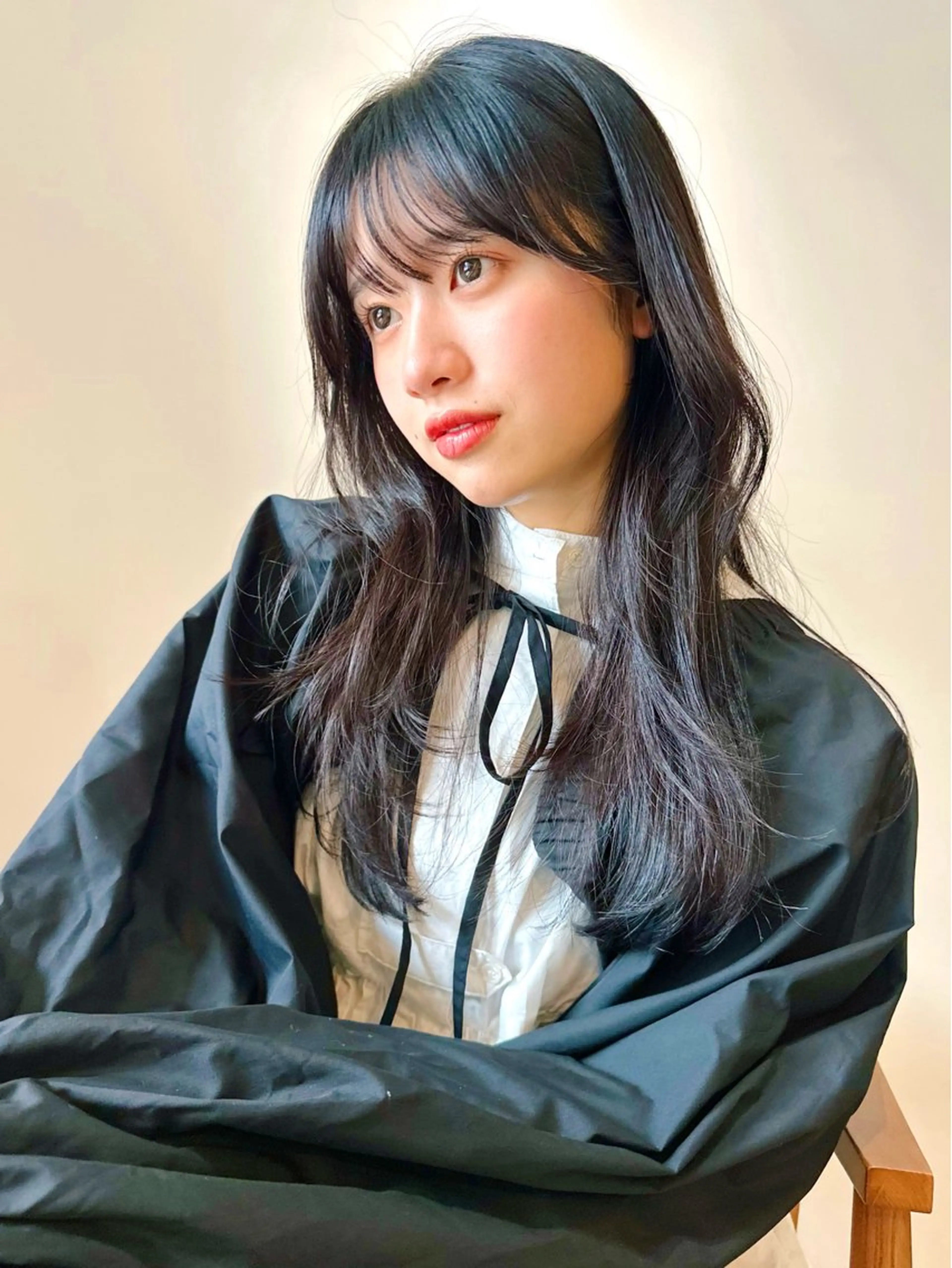 セミロング カラー パーマ kazuki【顔周り ×レイヤーカット】のヘアスタイル