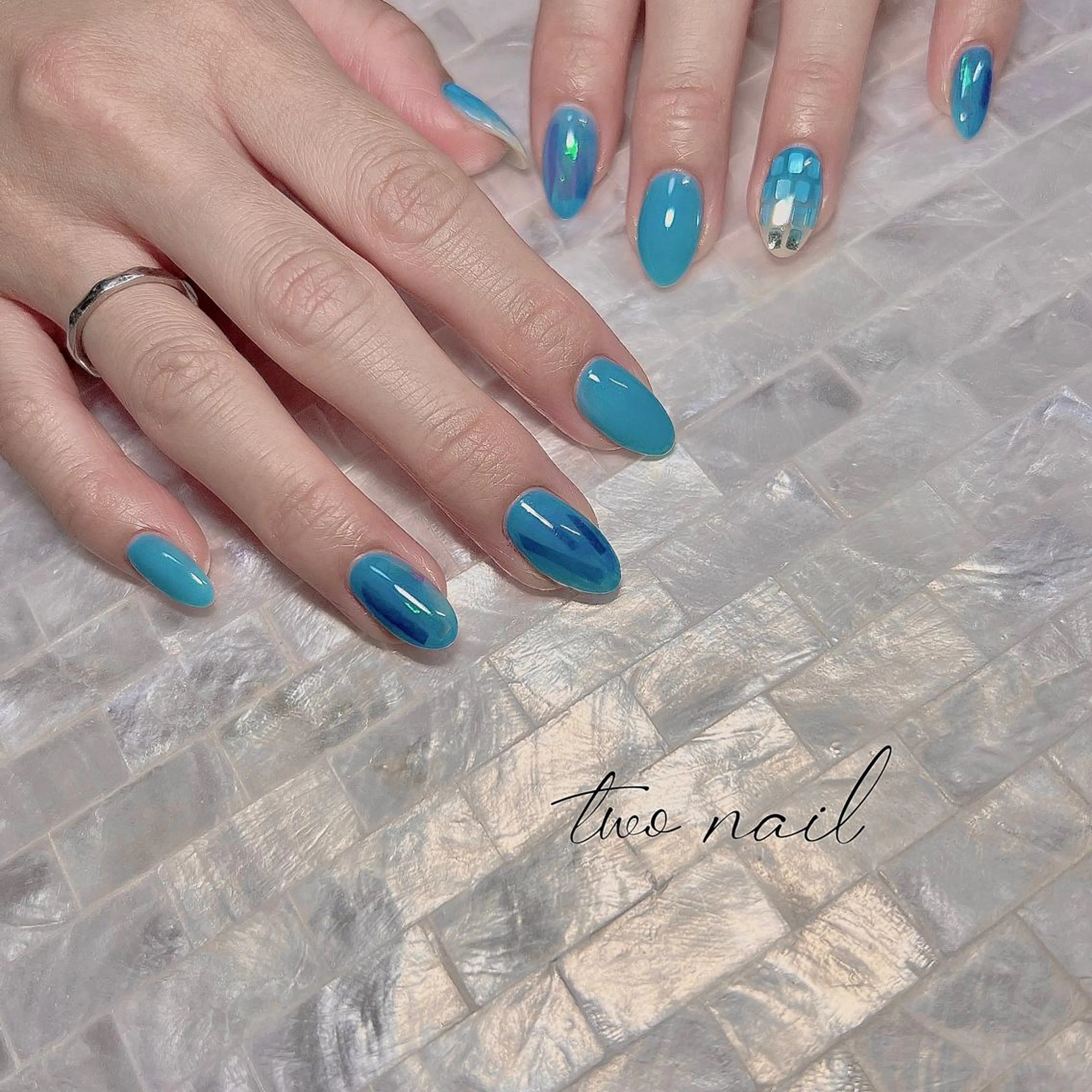 ネイル アートネイル オーロラネイル フットネイル ハート ニュアンスネイル ハンドネイル two nailのネイルデザイン