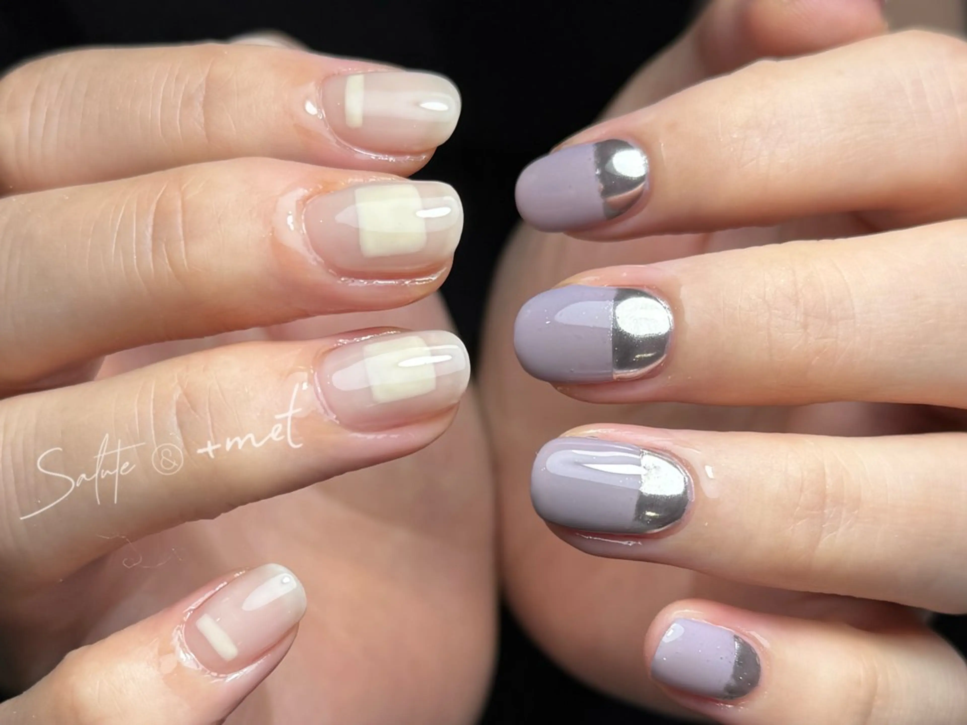 ネイル アートネイル ハロウィン ニュアンスネイル オフィスネイル ワンカラーネイル Refine ネイリスト　坂本のネイルデザイン