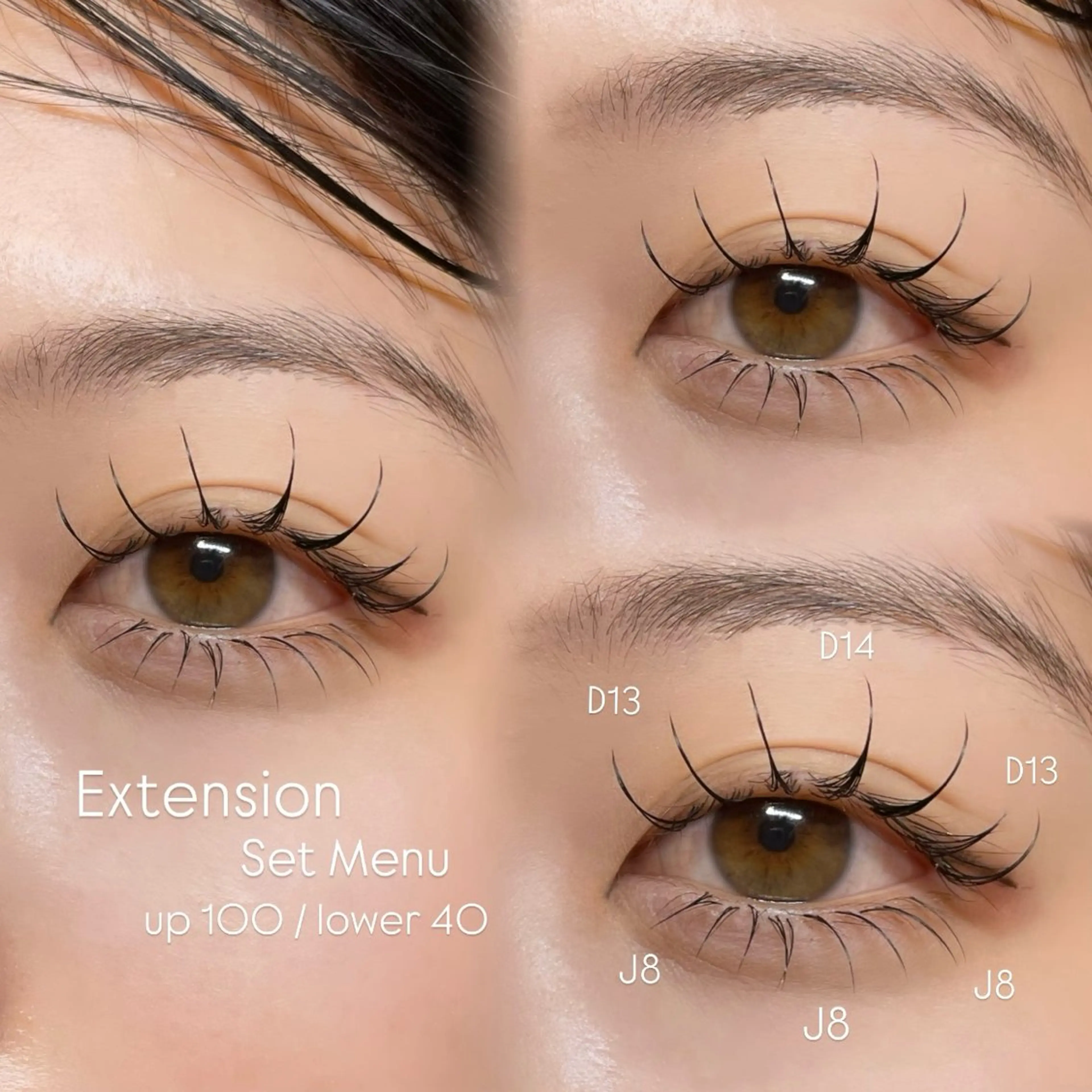 マツエク・マツパ マツエク Mell Yuuna ♡パリエク /束感のマツエク・マツパデザイン