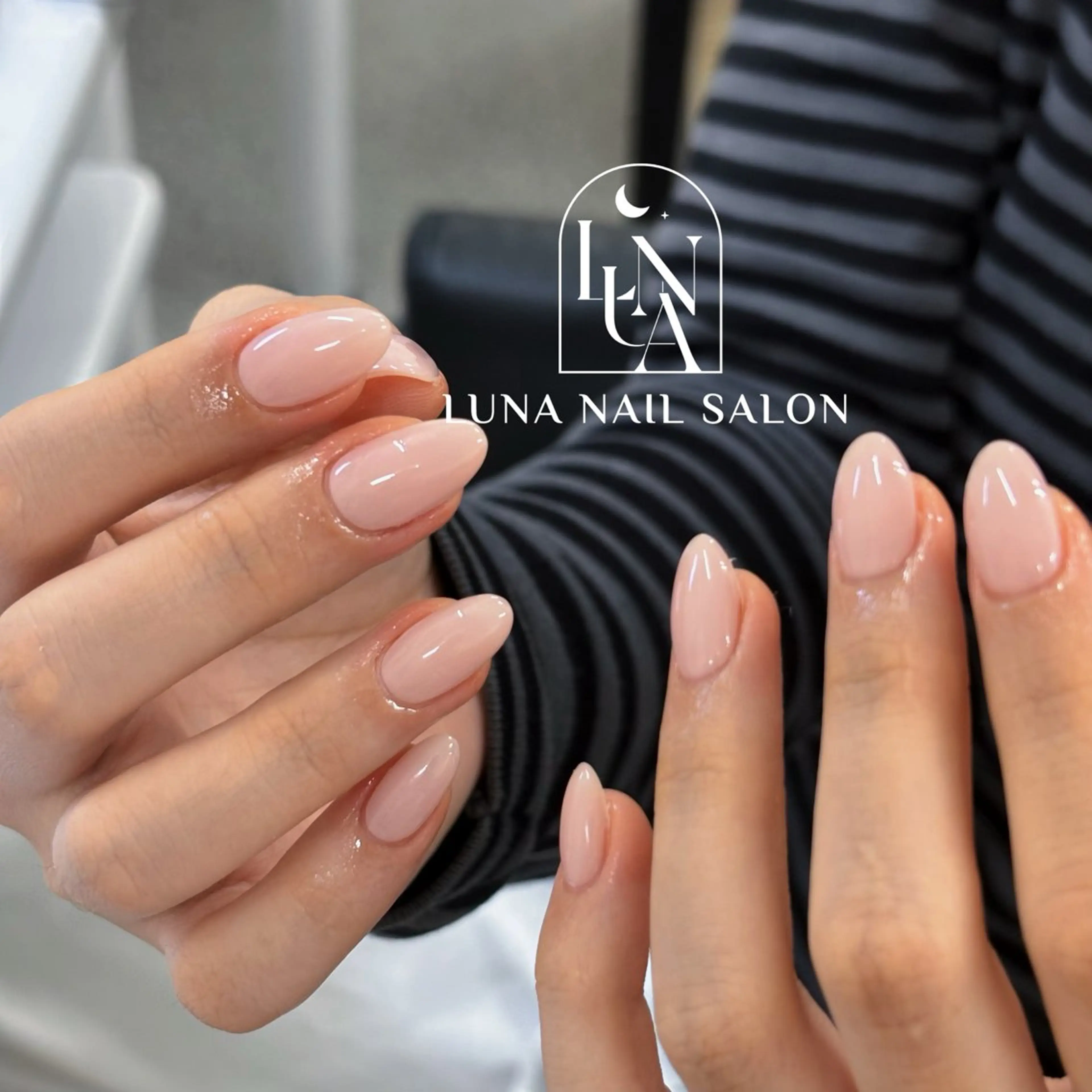 ネイル アートネイル フレンチネイル ジェルネイル ガラスフレンチ 韓国ネイル Kozeni NAIL SALONのネイルデザイン