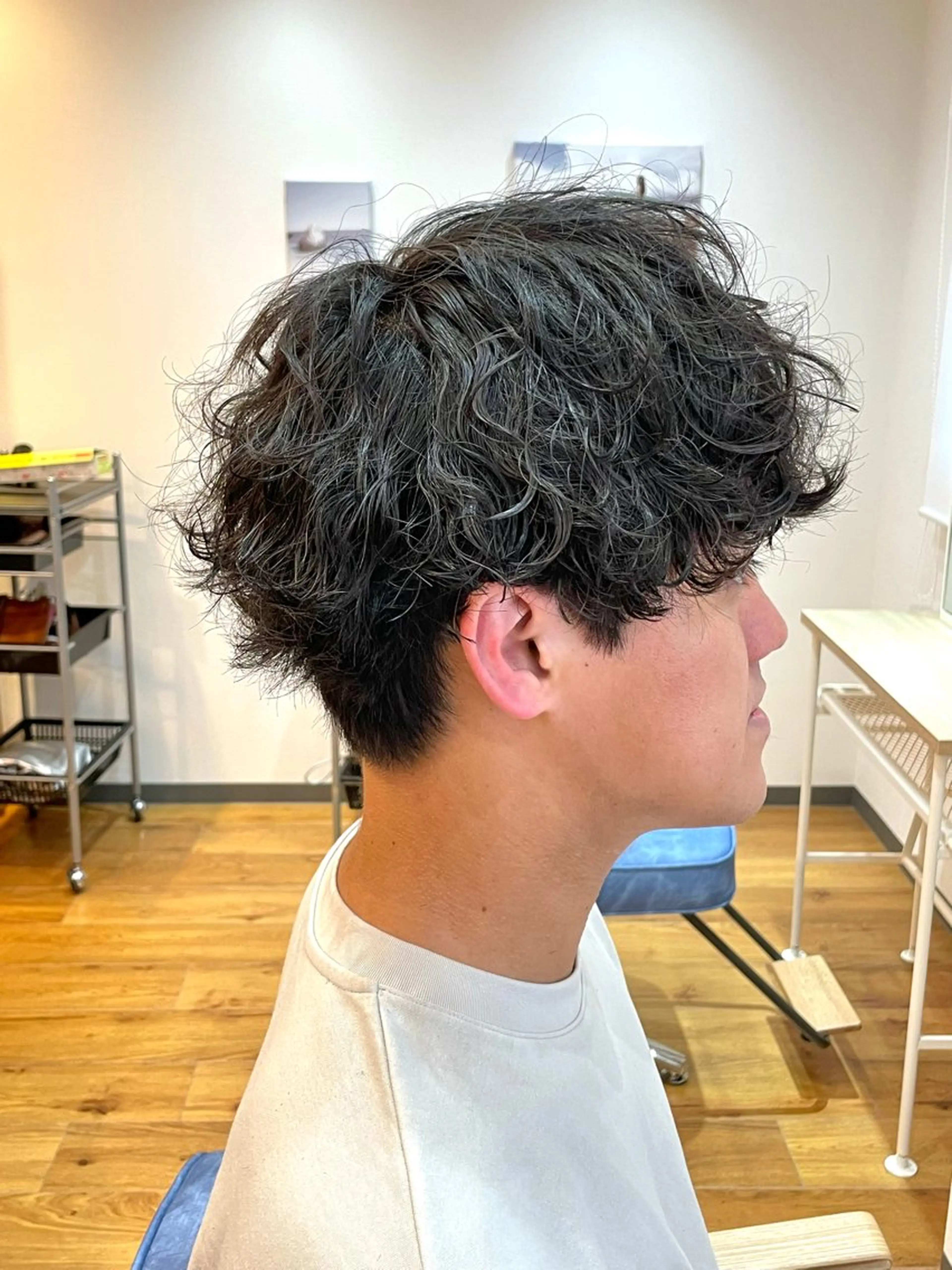 ショート カット パーマ トリートメント メンズ 特化・川田のヘアスタイル