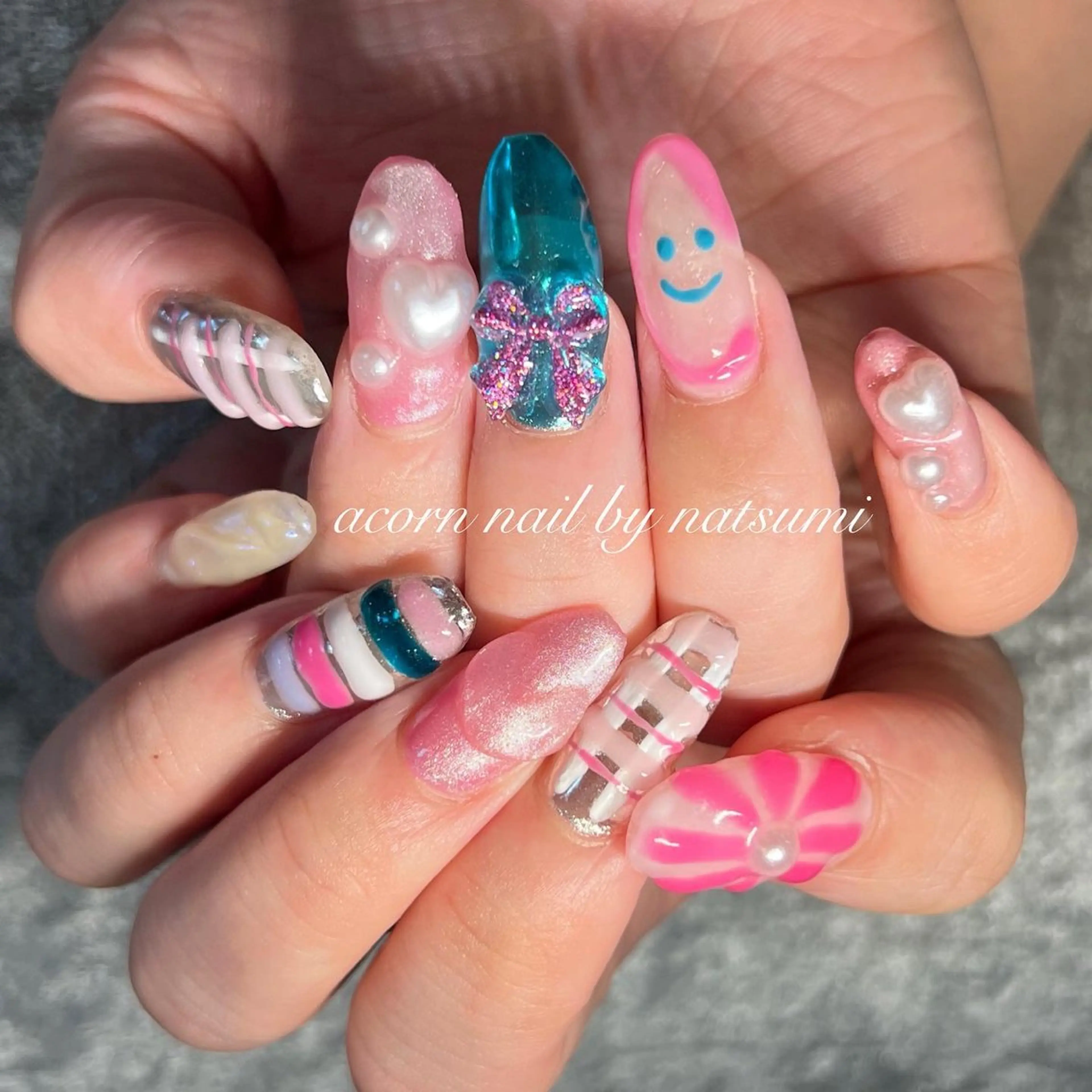 ネイル 長さ出し 個性派ニュアンス nuts nail所属・【池袋】nuts nail なつみのネイルデザイン