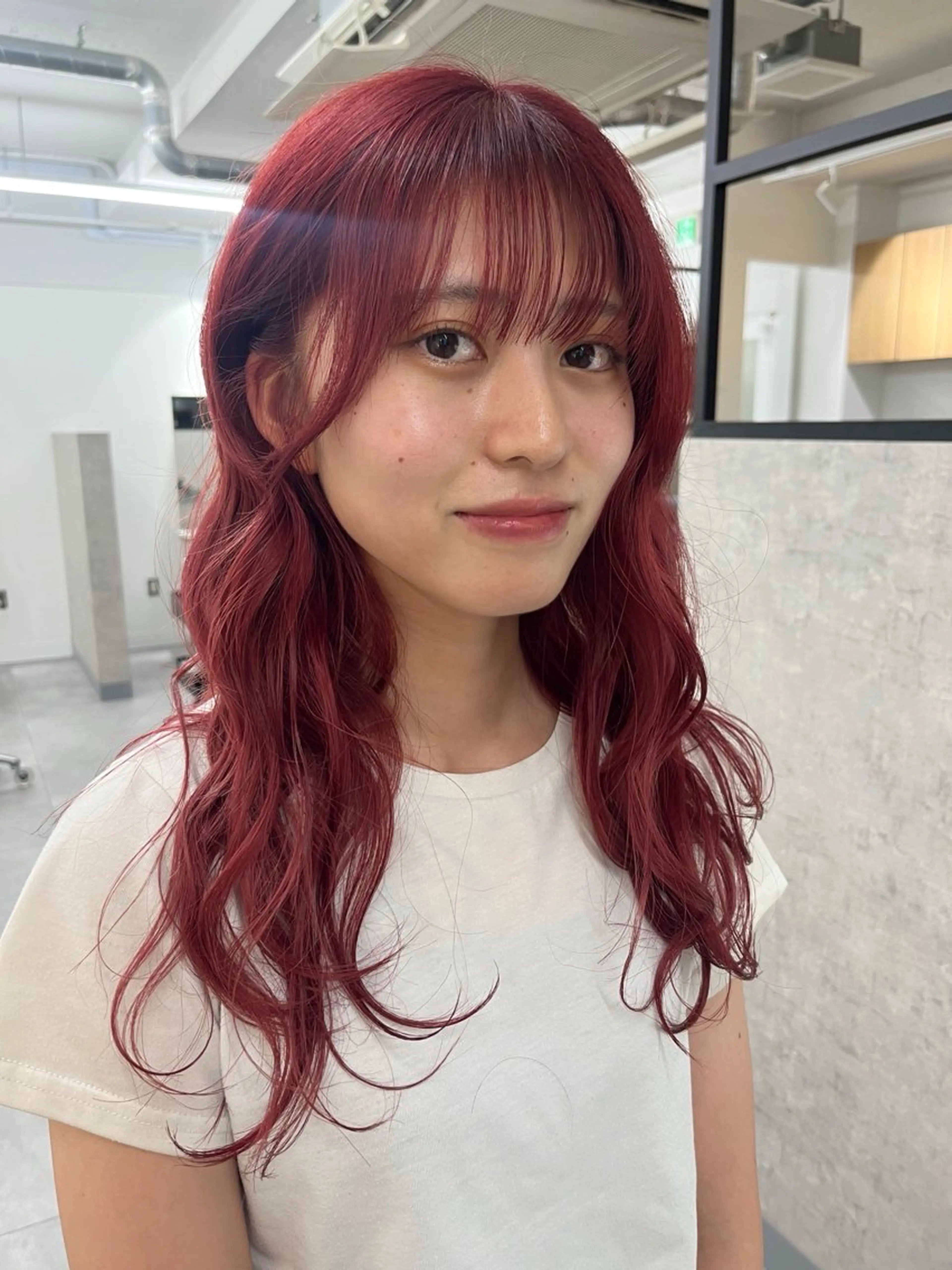 ロング カラー 渡邊 ひかるのヘアスタイル