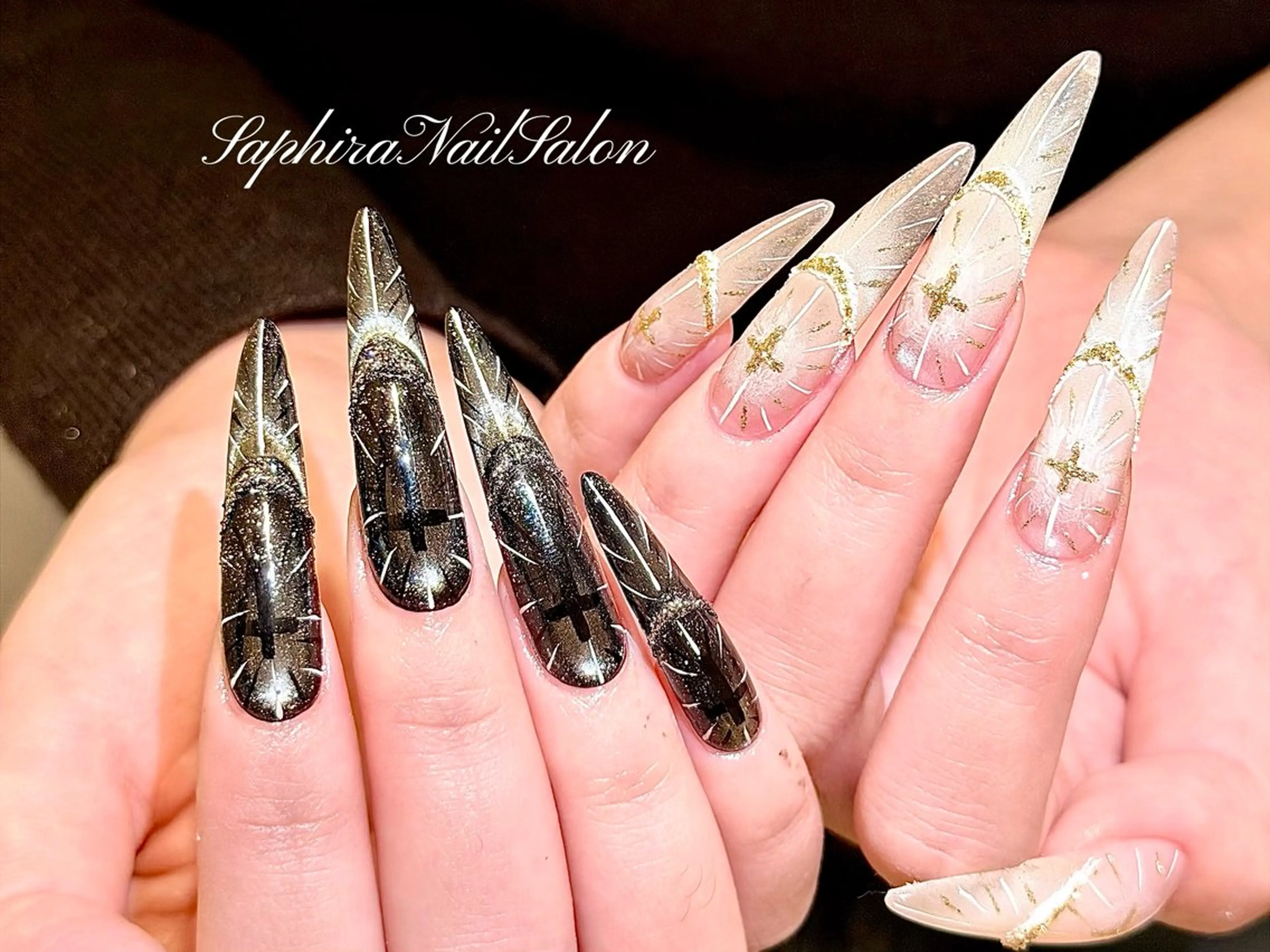カラー ハンドネイル Saphiraネイル サロン錦糸町のネイルデザイン
