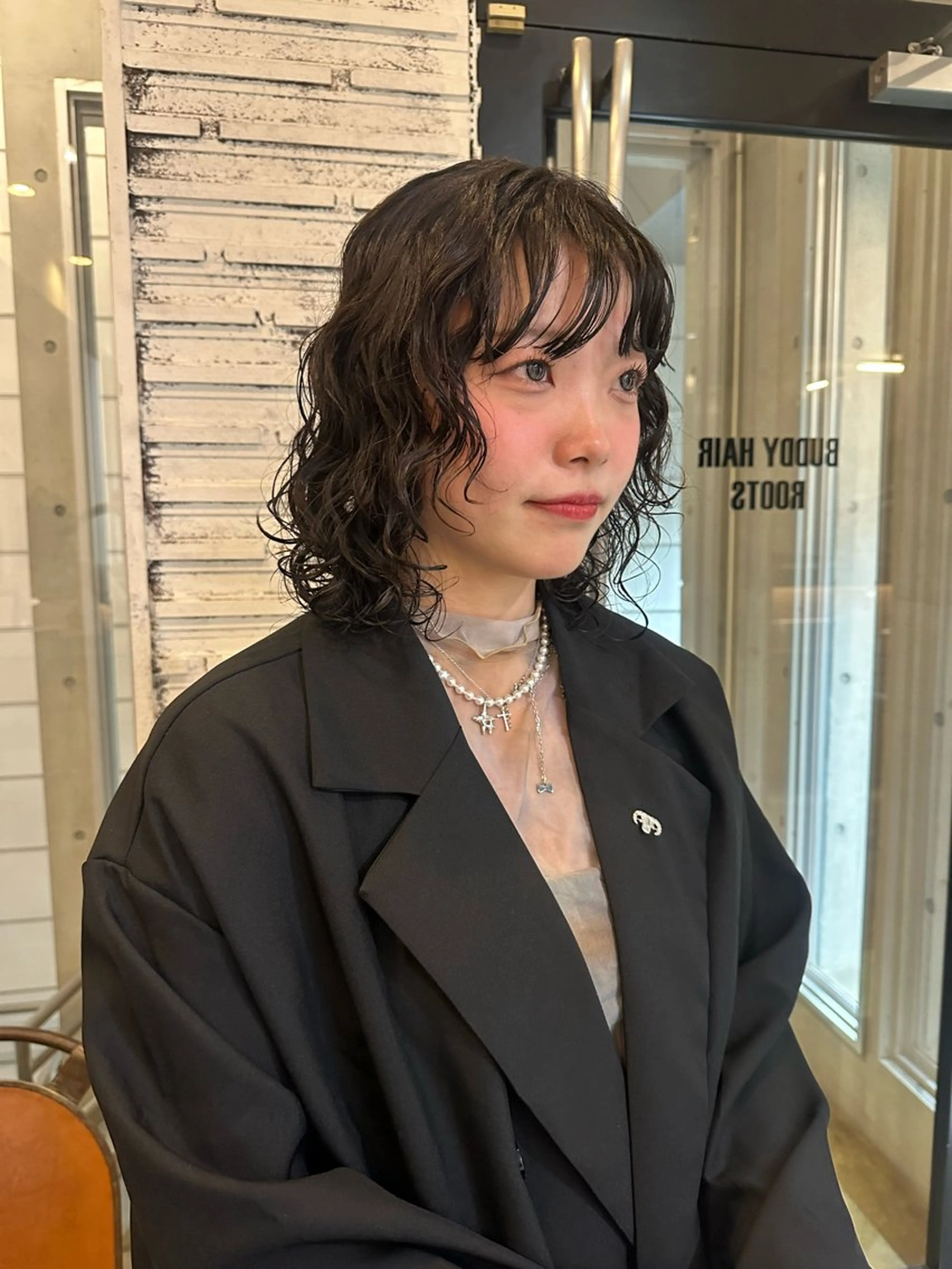 ミディアム パーマ 脇田 光理のヘアスタイル