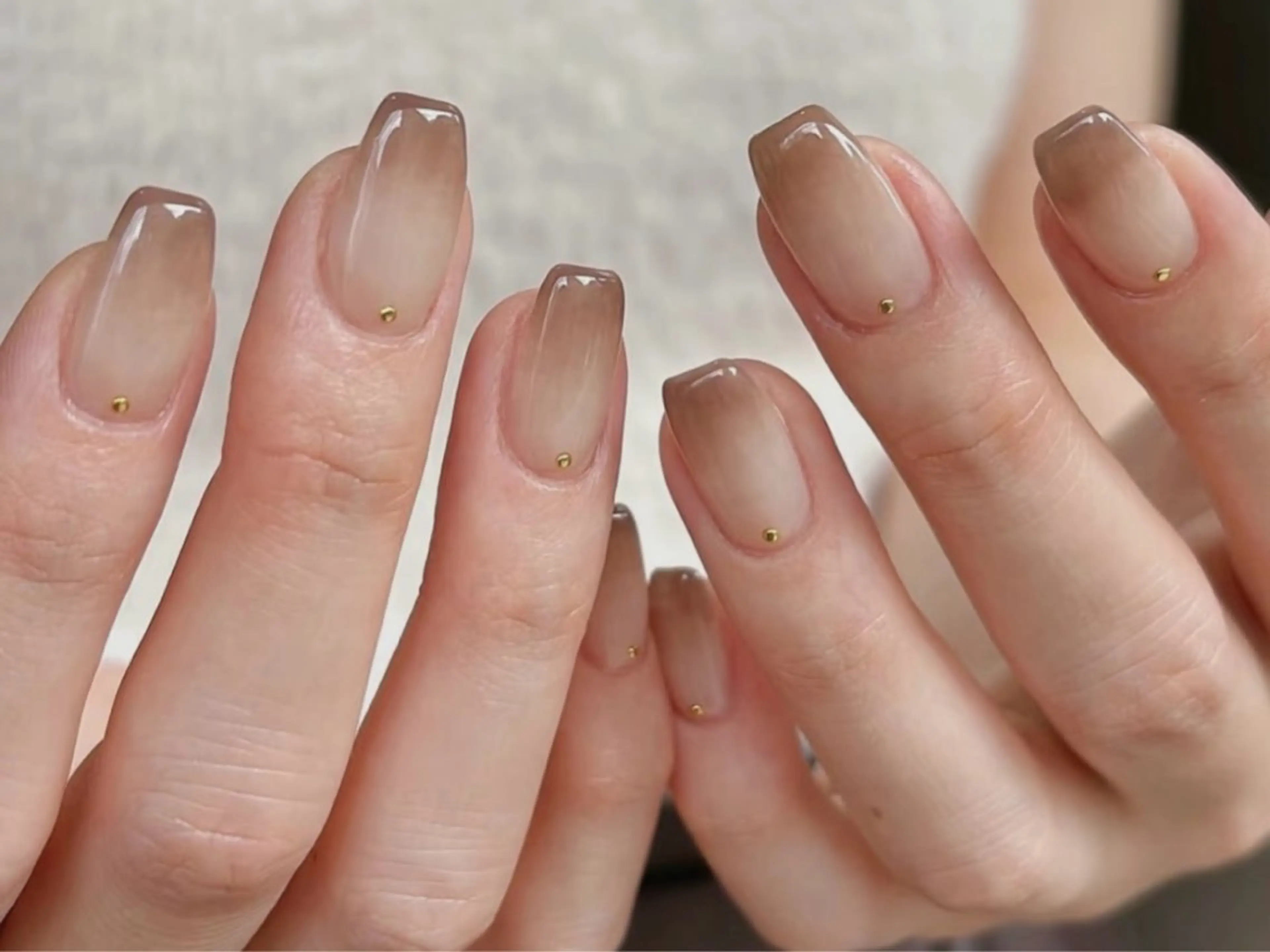 ネイル アートネイル オーロラネイル クリアネイル 長さ出し フレンチネイル 原田 梨香のネイルデザイン