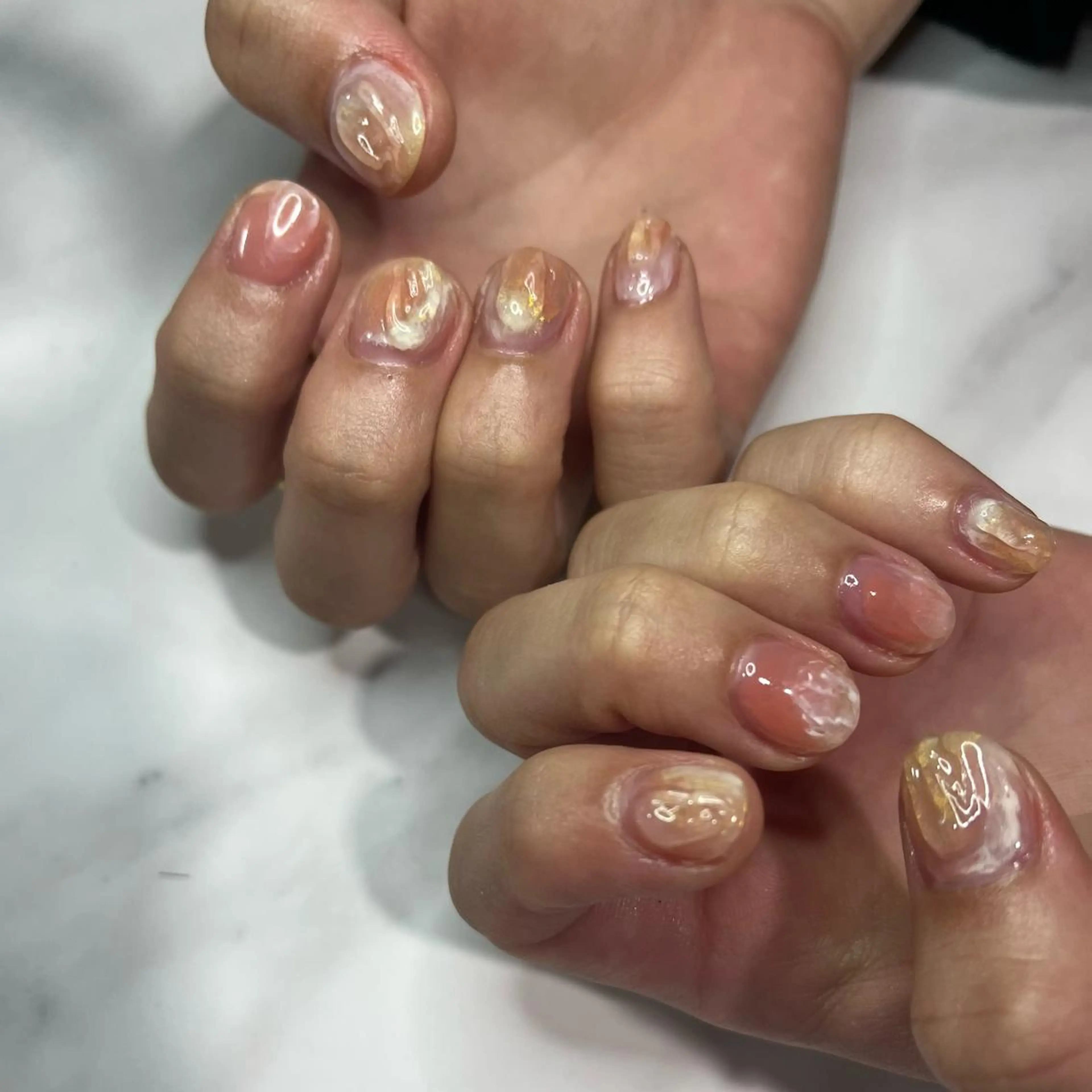 ネイル ハンドネイル 🤎Two ERI🤎のネイルデザイン