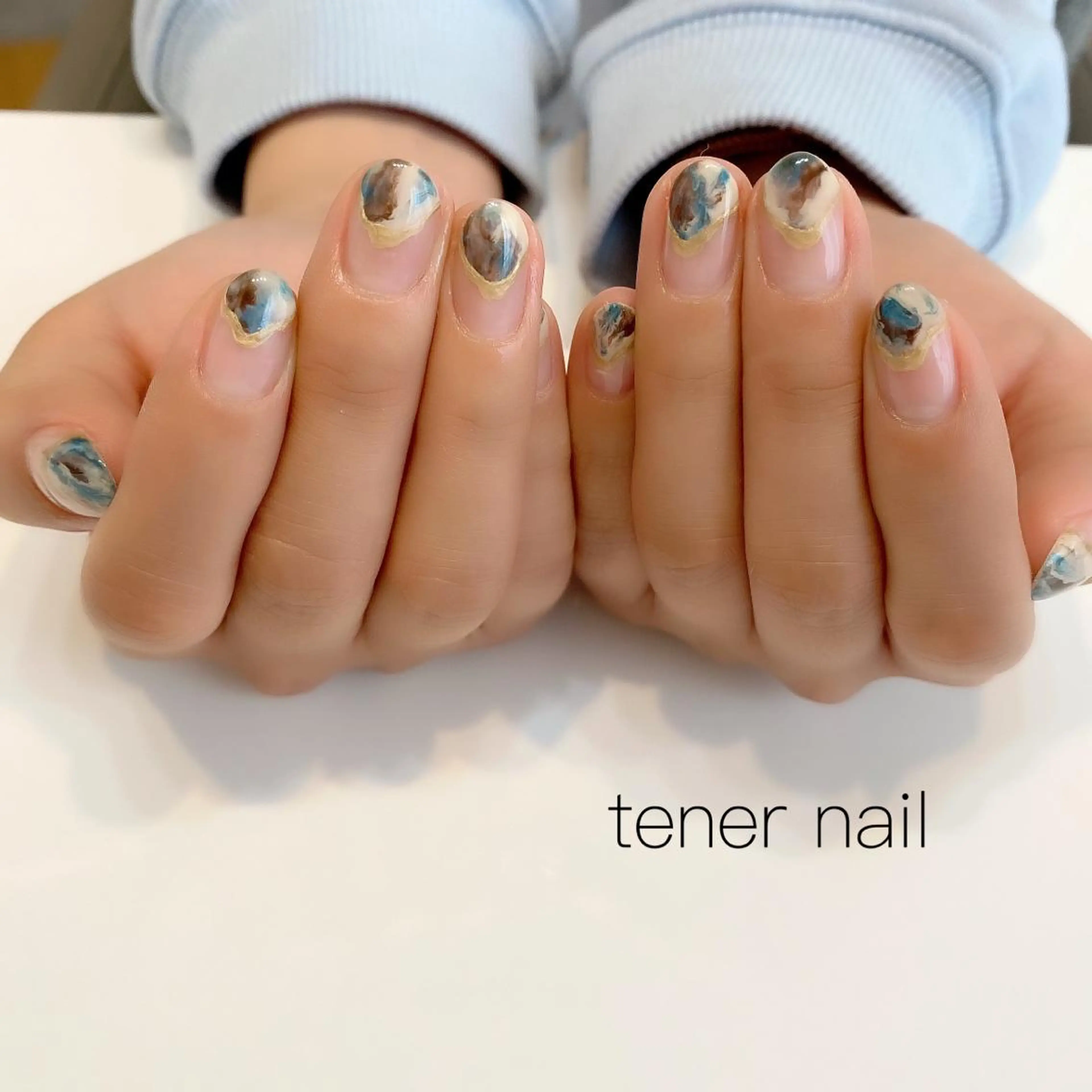 ネイル フレンチネイル ニュアンスネイル テネルネイル tener nailのネイルデザイン