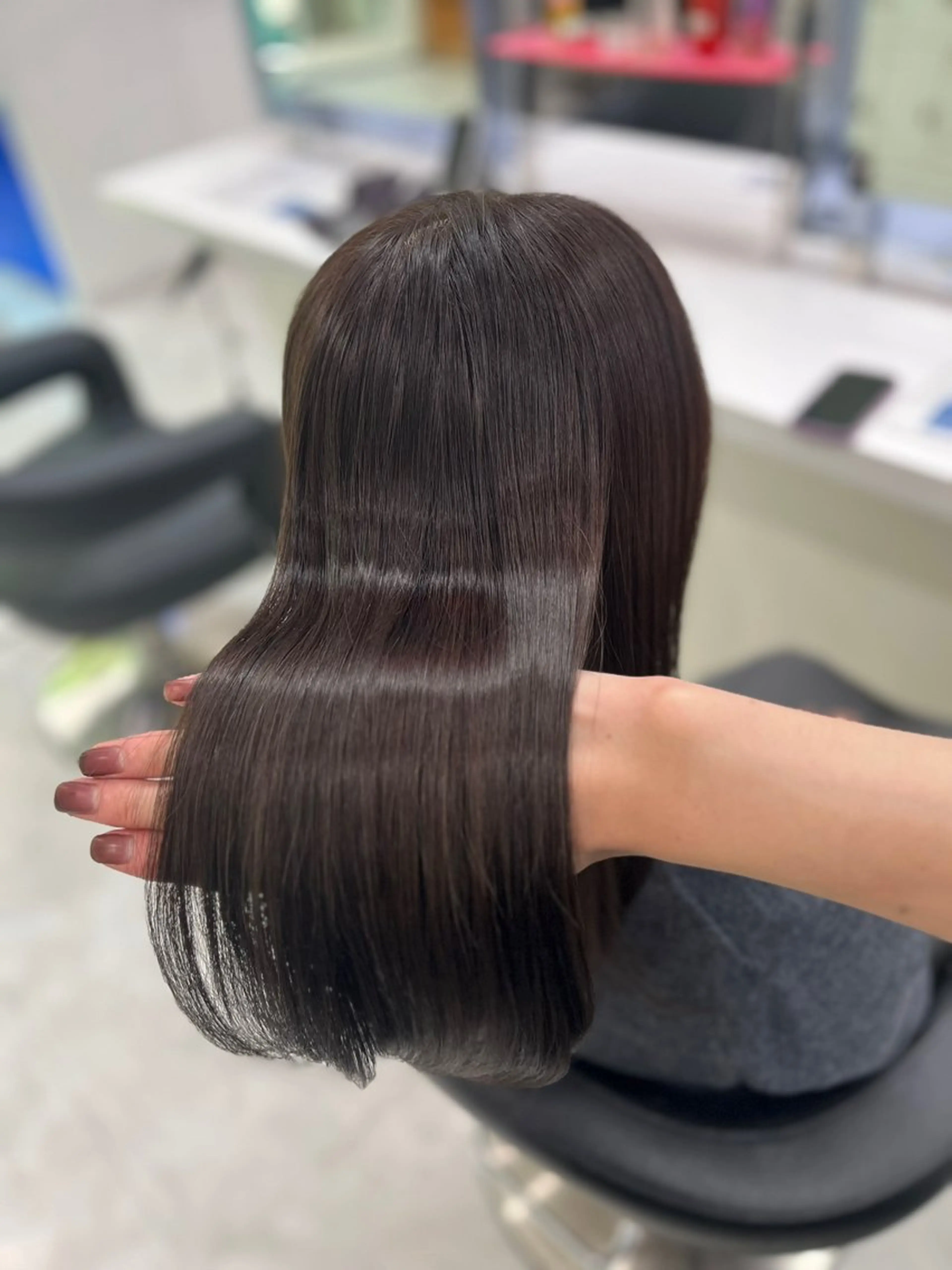 ロング カラー 透明感カラー グレージュ 髪質改善 カット ヘアカラー トリートメント 赤み消し透明感🩶 銀座Ryota🩶のヘアスタイル