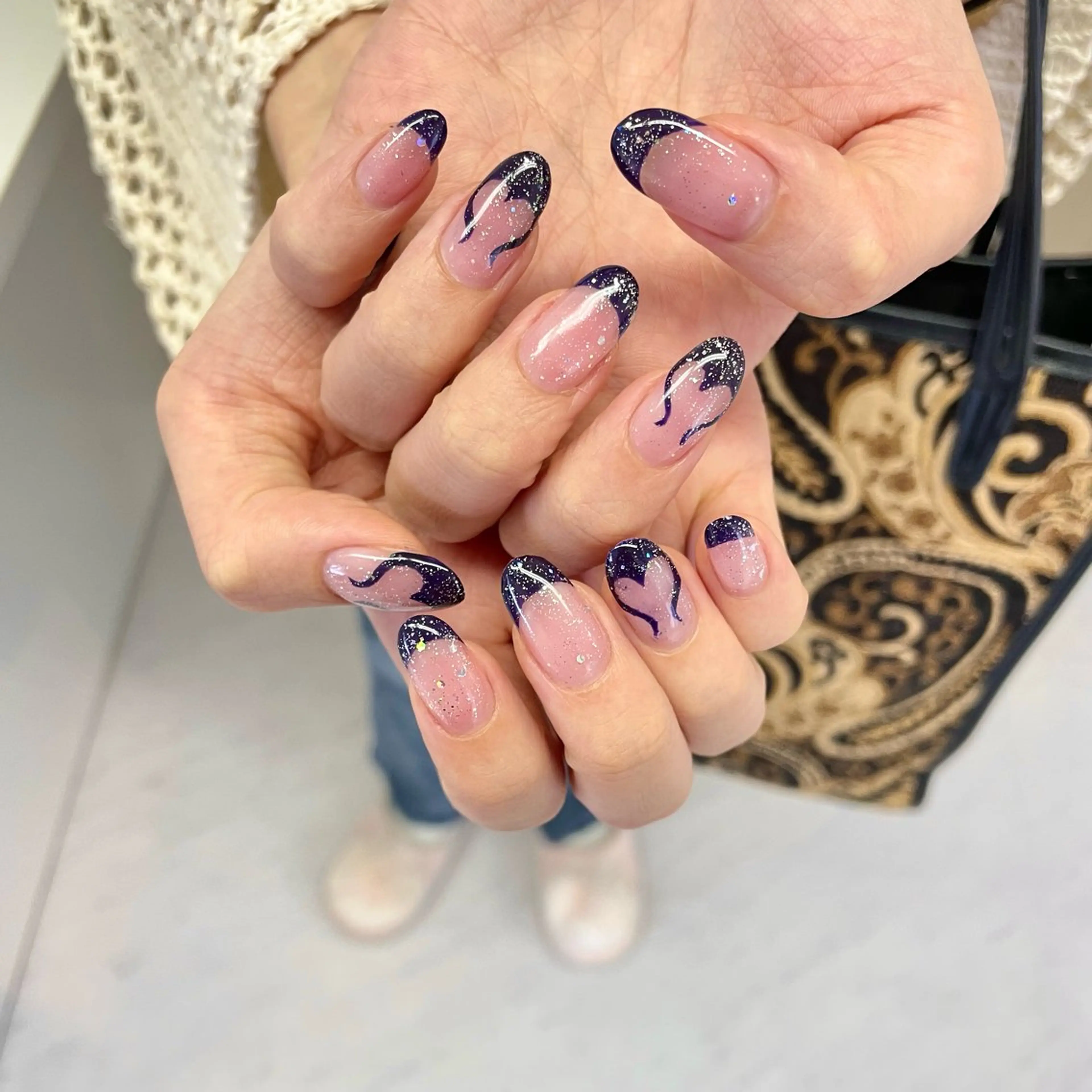 ネイル ハンドネイル 大阪福島韓国束感まつ げ Sayaka🤍のマツエク・マツパデザイン