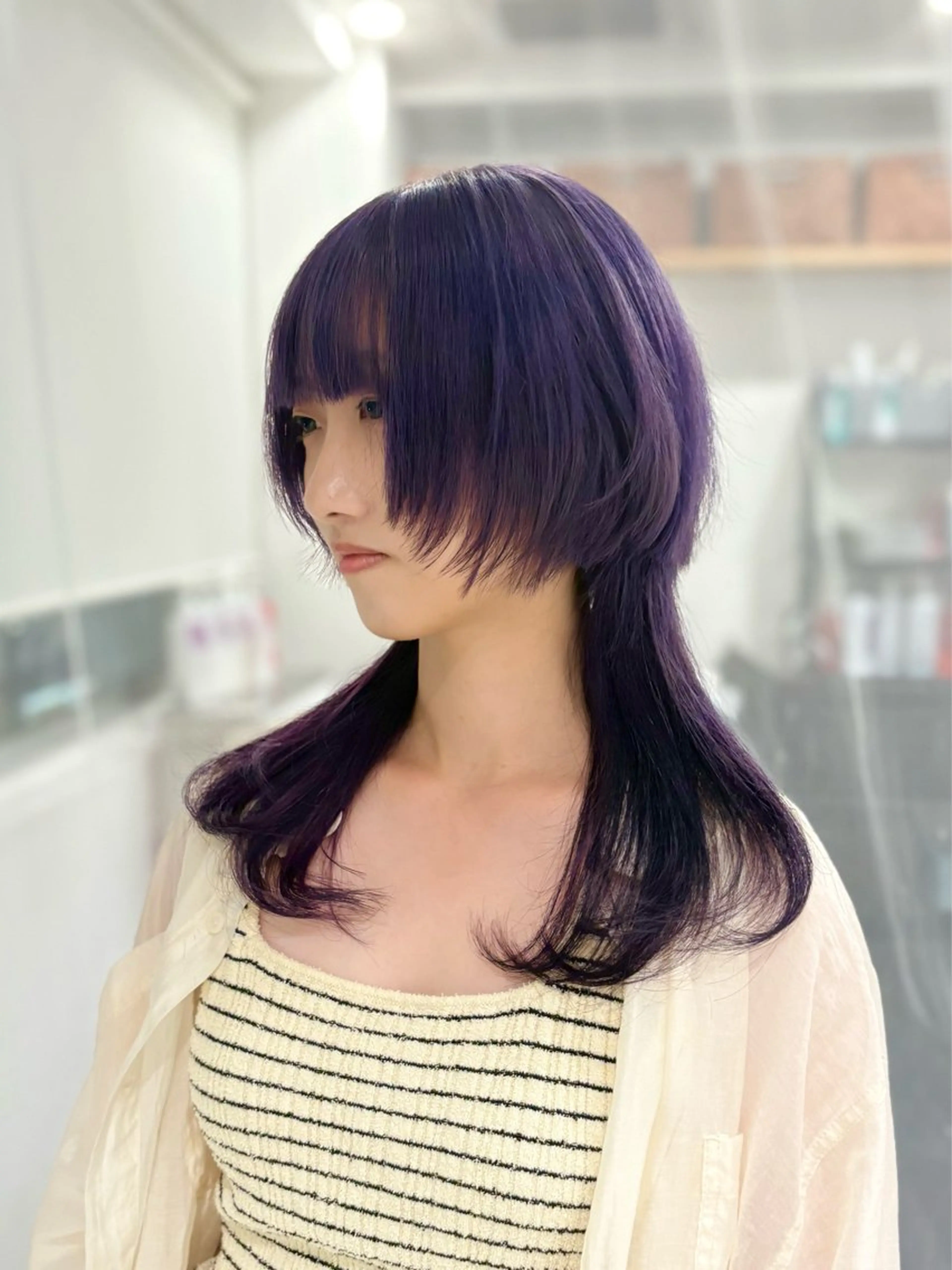 ロング ヘアカラー トリートメント GaKu/ハイトーン /ブリーチ/レイヤーのヘアスタイル