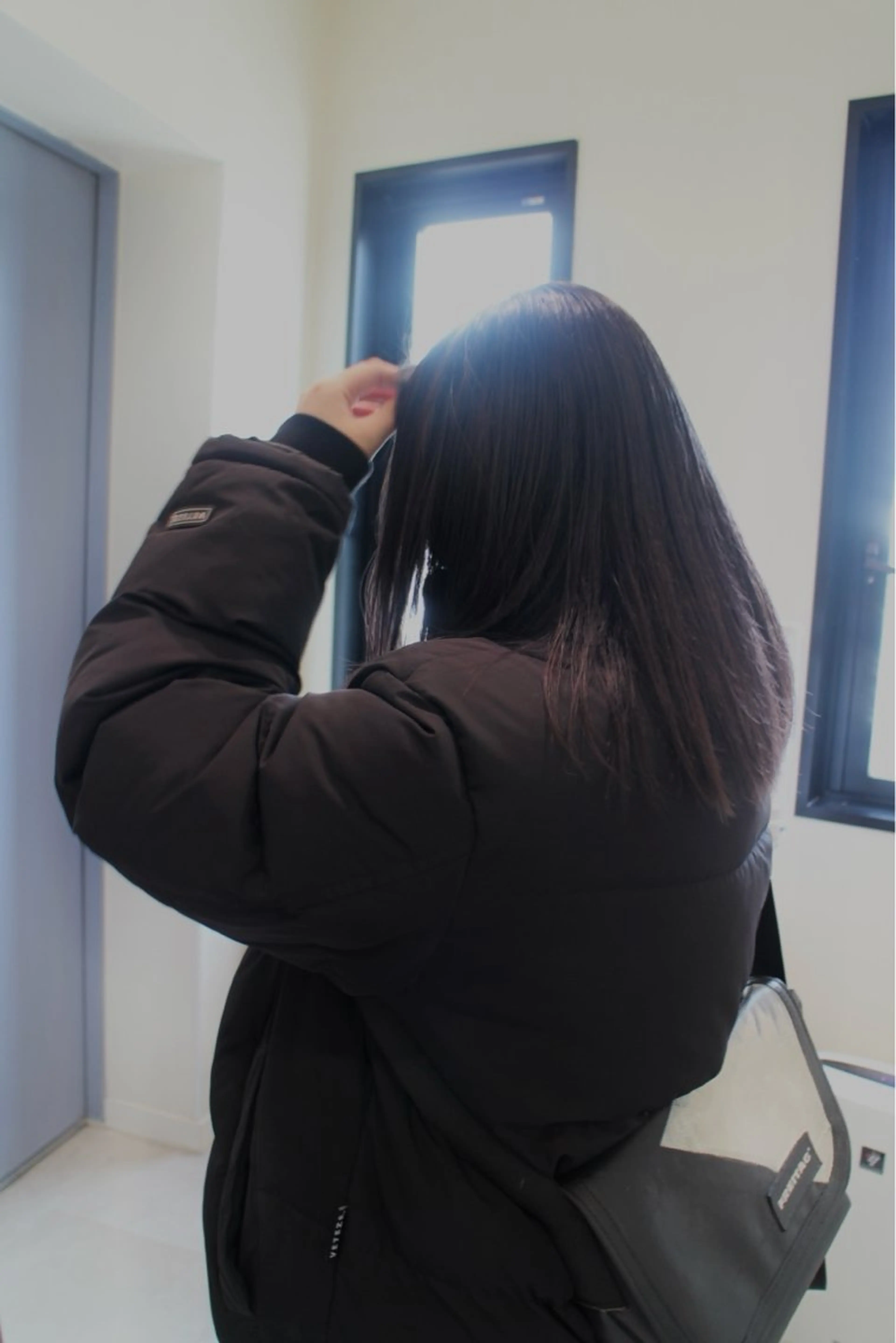 セミロング カラー カーリーパーマ/ 透明ｶﾗｰ/MIKUのヘアスタイル