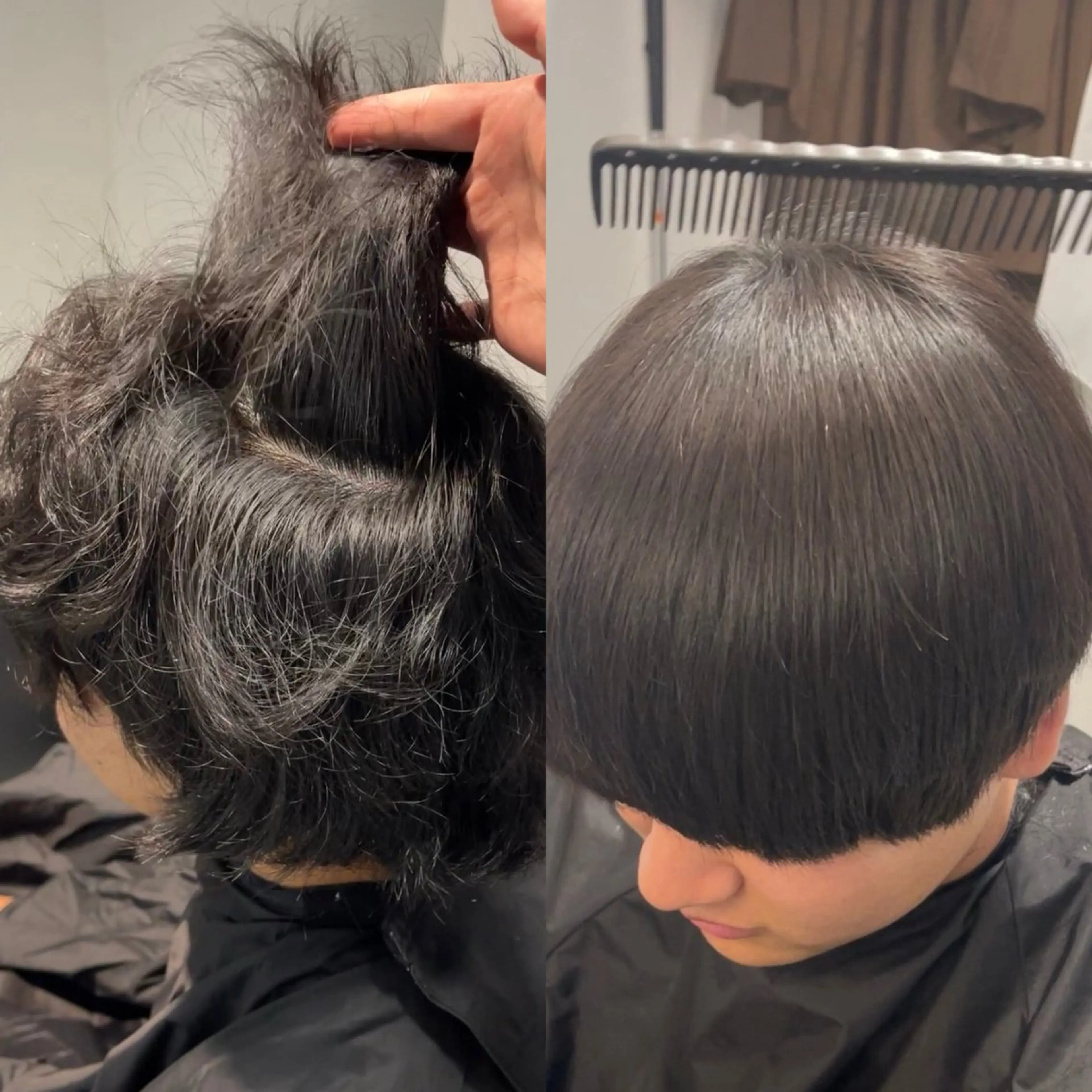 【 癖を自然に伸ばす 】 カット＋ストレートパーマの写真