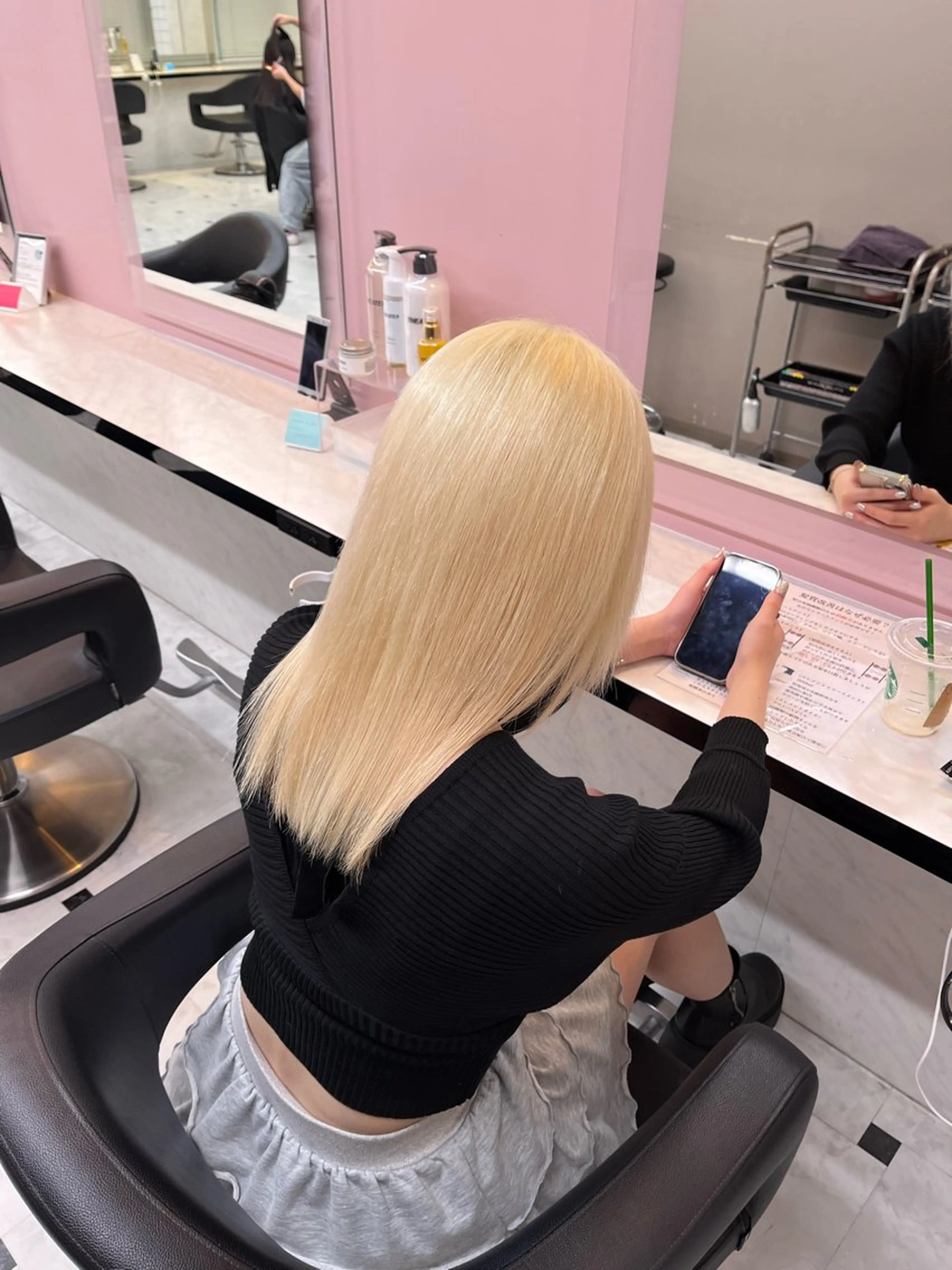 ロング カラー 赤み消し透明感🩶 銀座Ryota🩶のヘアスタイル