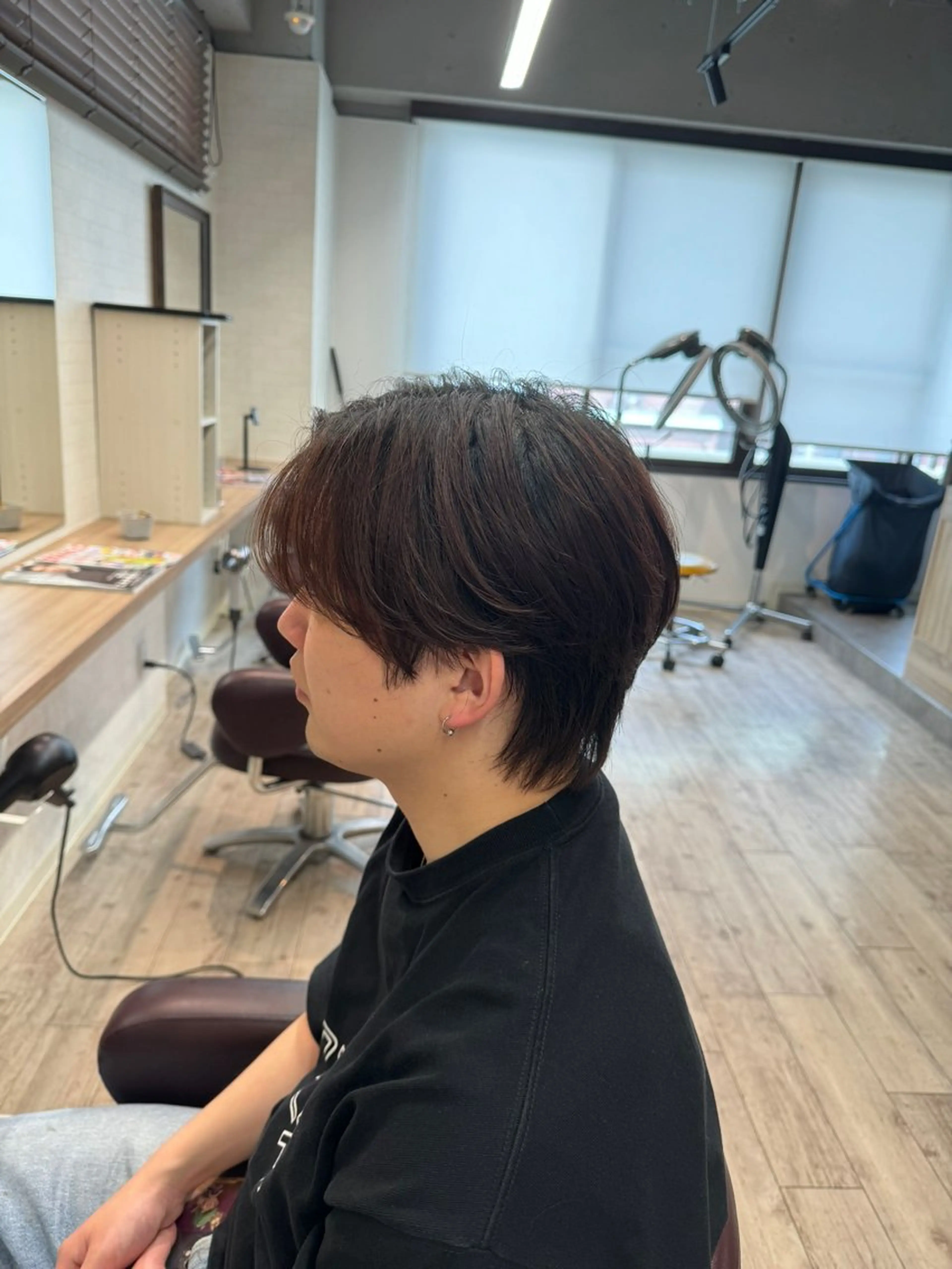 メンズ センターパート 林 龍誠のヘアスタイル