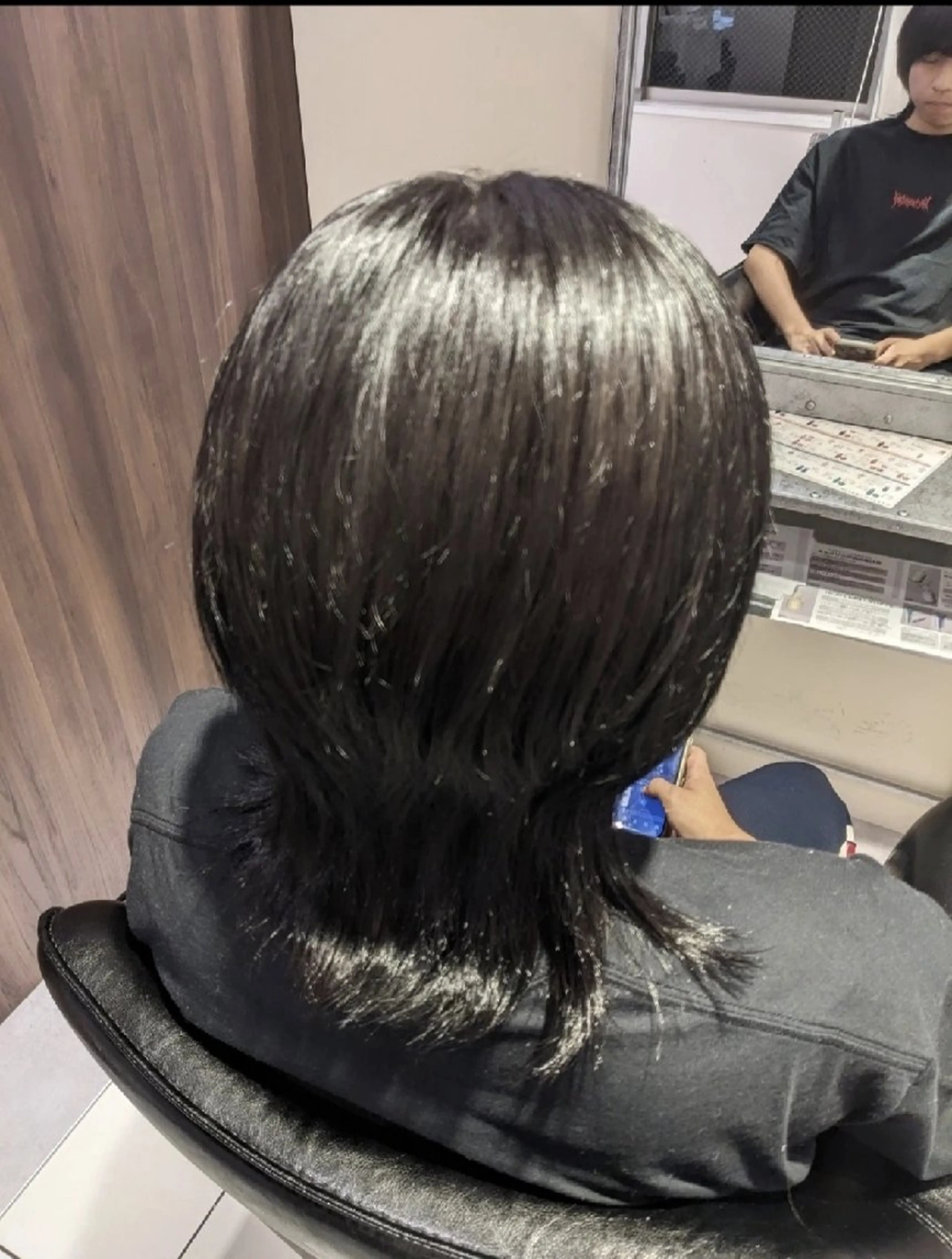 ミディアム メンズ メンズウルフカット ウルフカット カット ZU-LU生田店所属・橋本 健聖のヘアスタイル