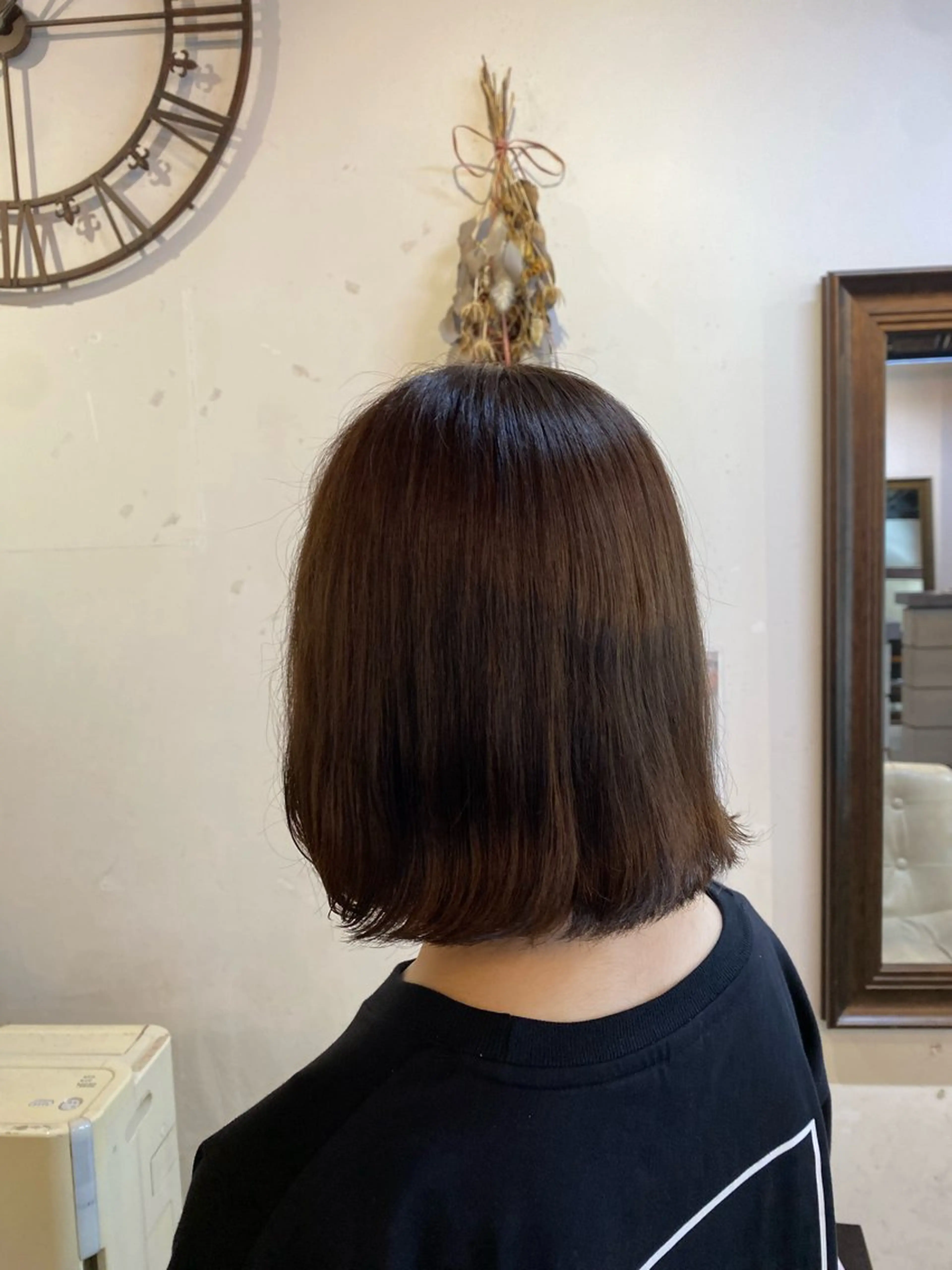 ミディアム カラー 伊橋 沙里のヘアスタイル