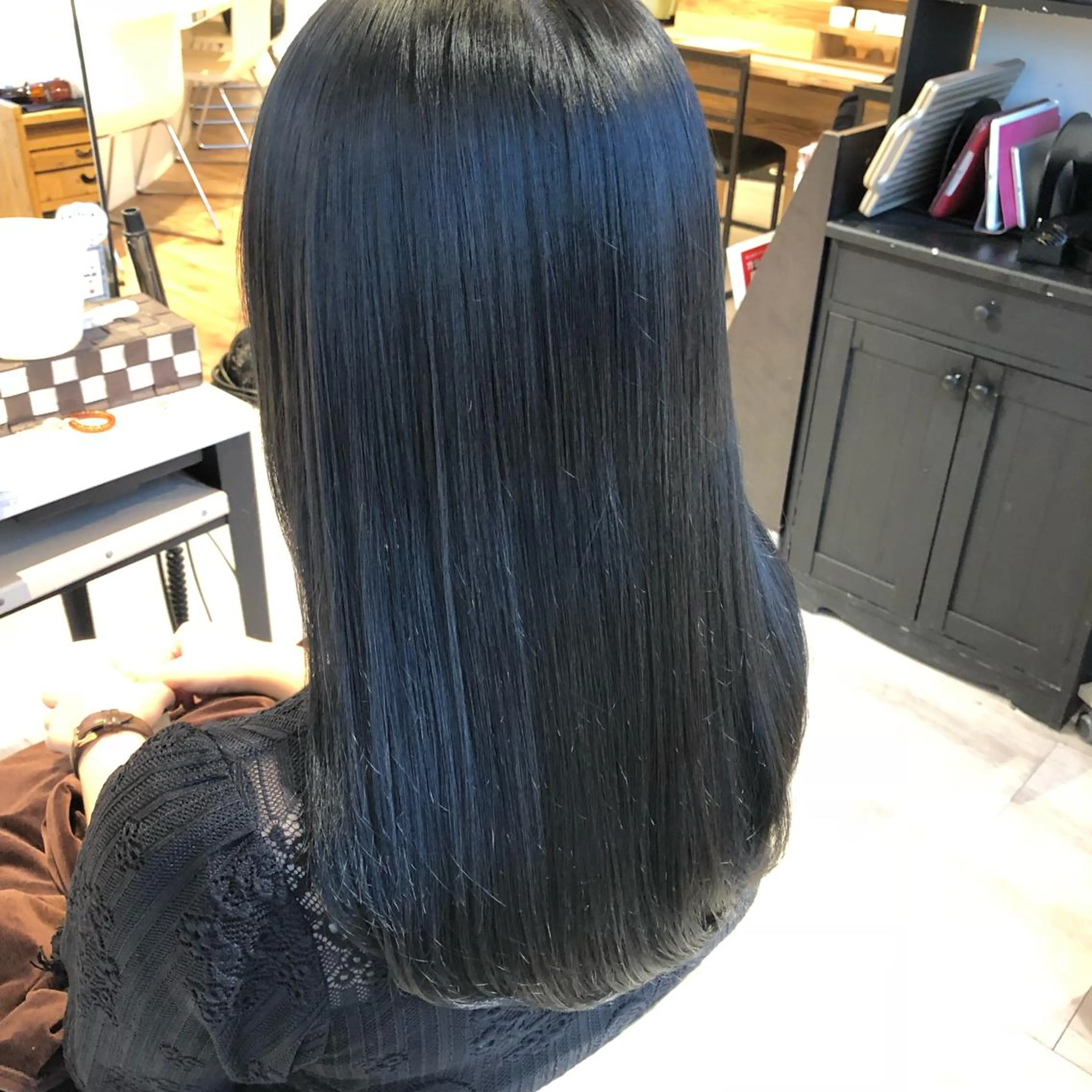 ロング カラー 金子 富士のヘアスタイル