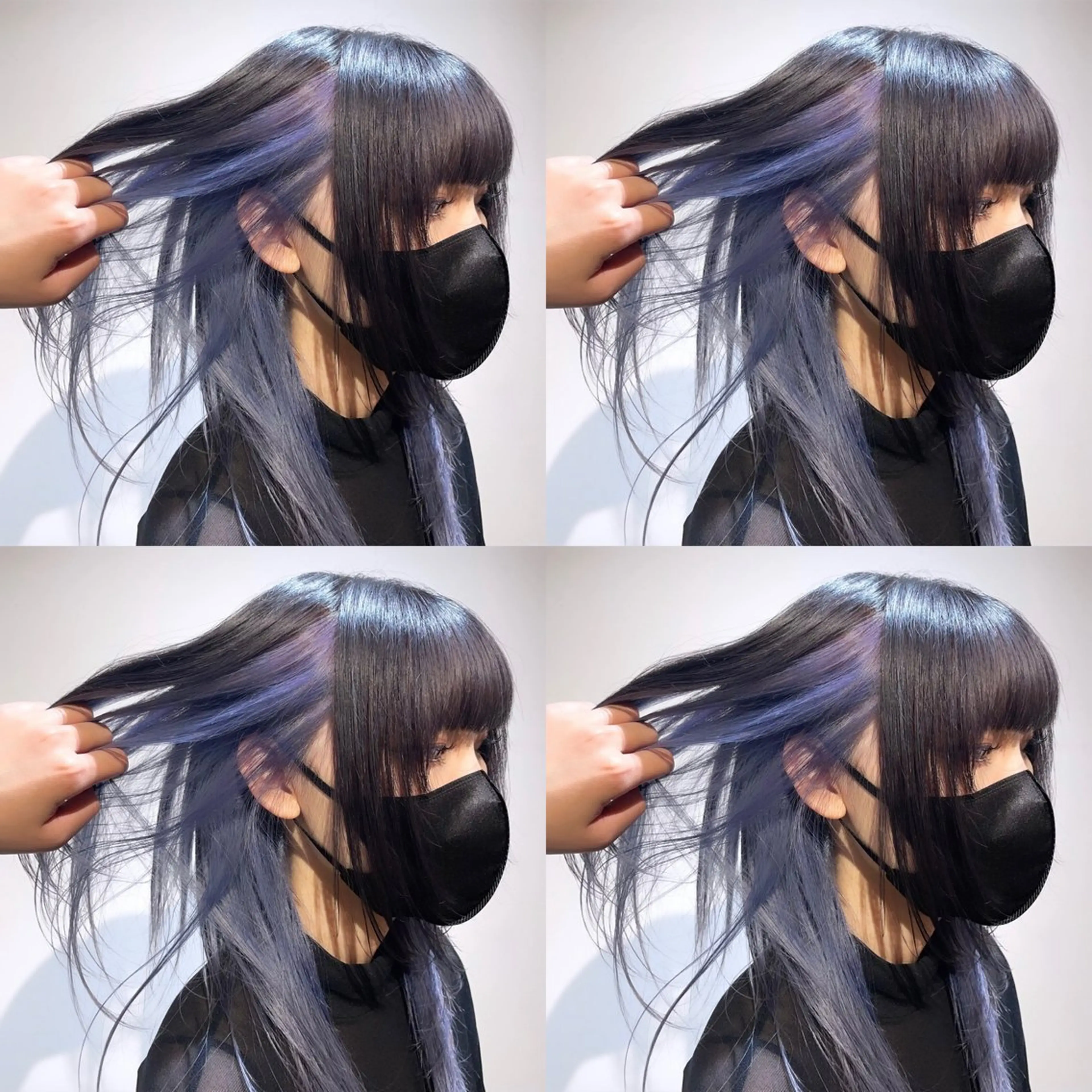 セミロング カラー ブルーカラー ラベンダーカラー シルバー 🌟トップデザイナー 高橋🌟のヘアスタイル