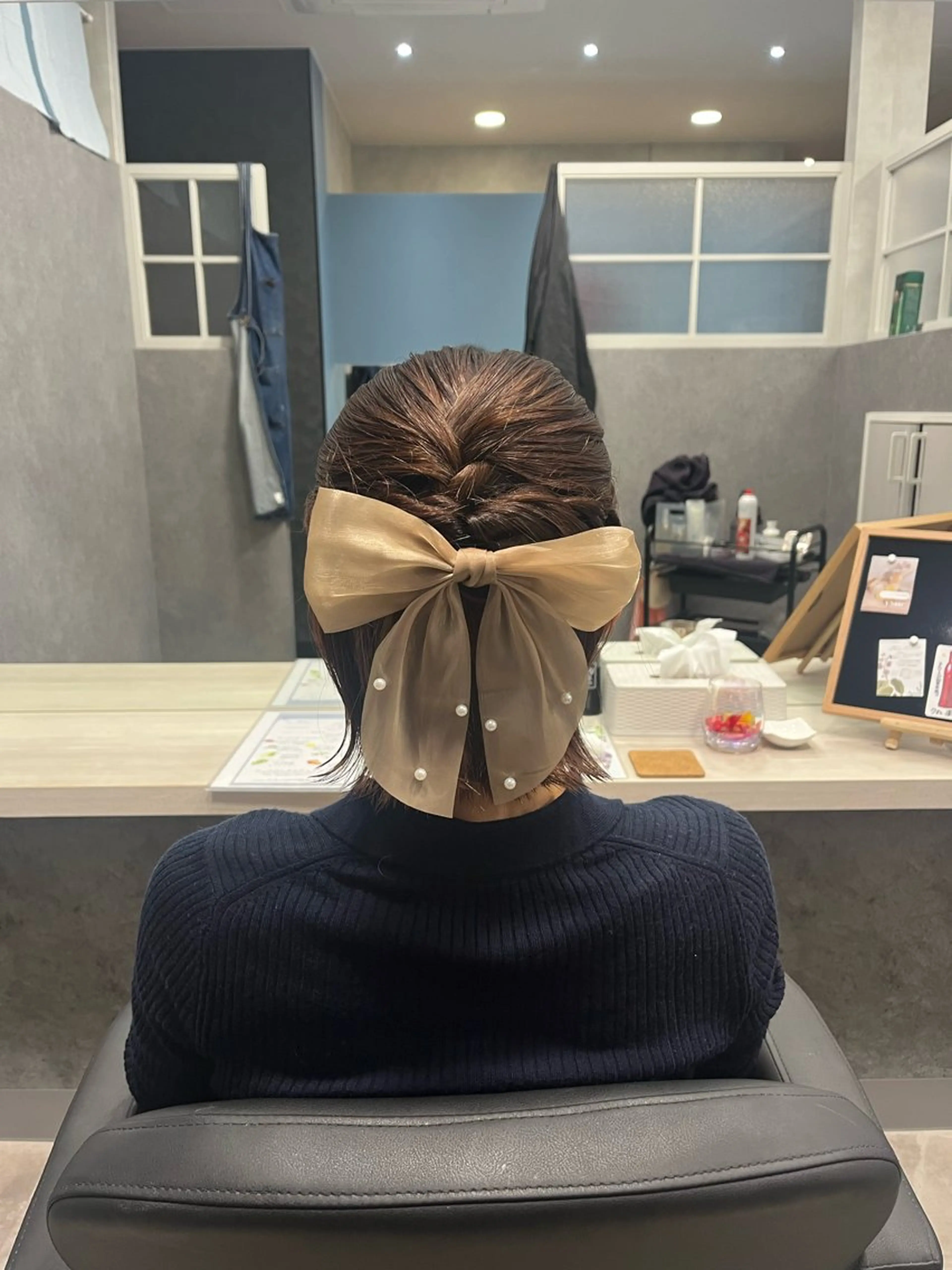 ショート ヘアアレンジ ハーフアップ ボブ ショートヘア ヘアセット 加藤 あおいのヘアスタイル