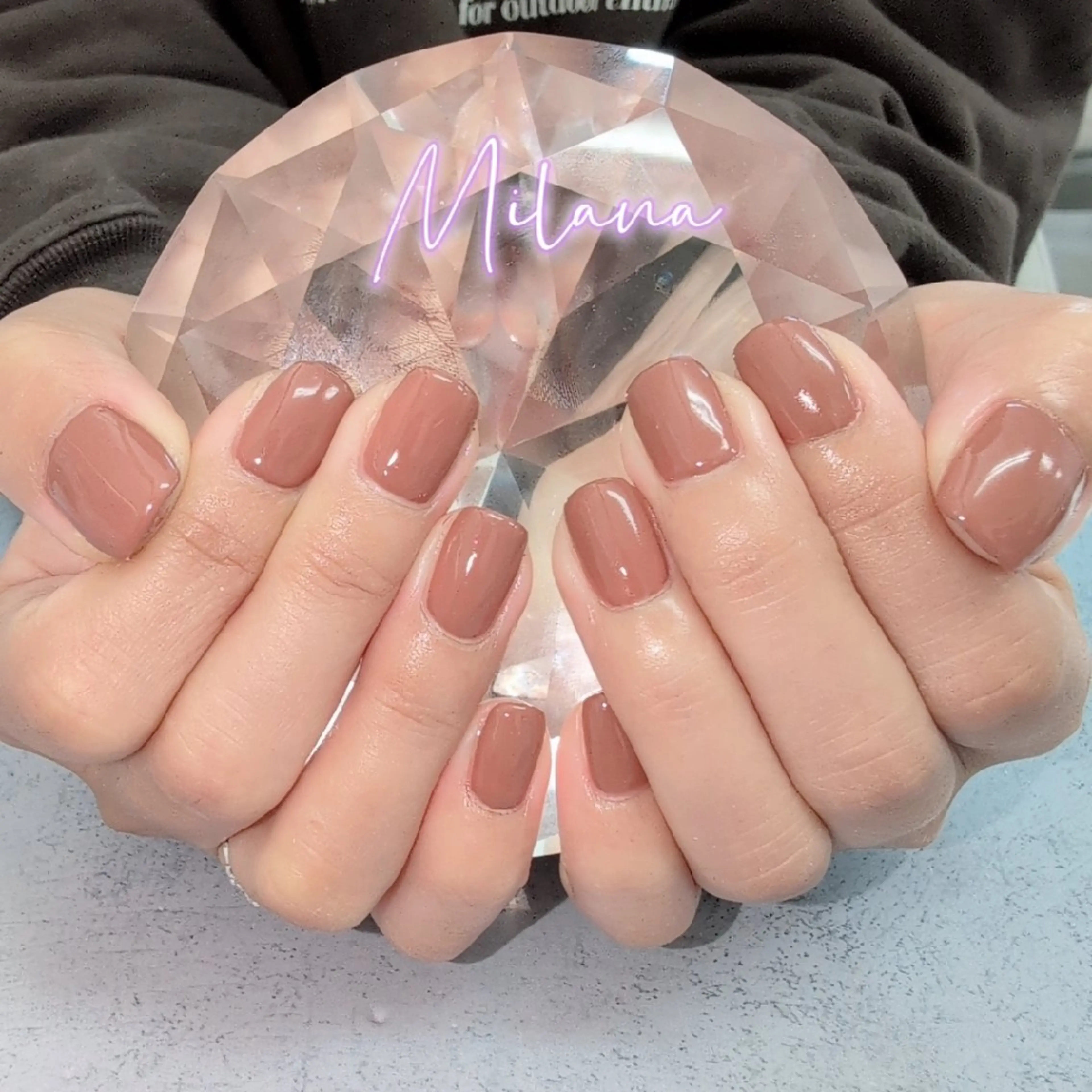 ネイル ワンカラーネイル ハンドネイル Milana 川瀬のネイルデザイン