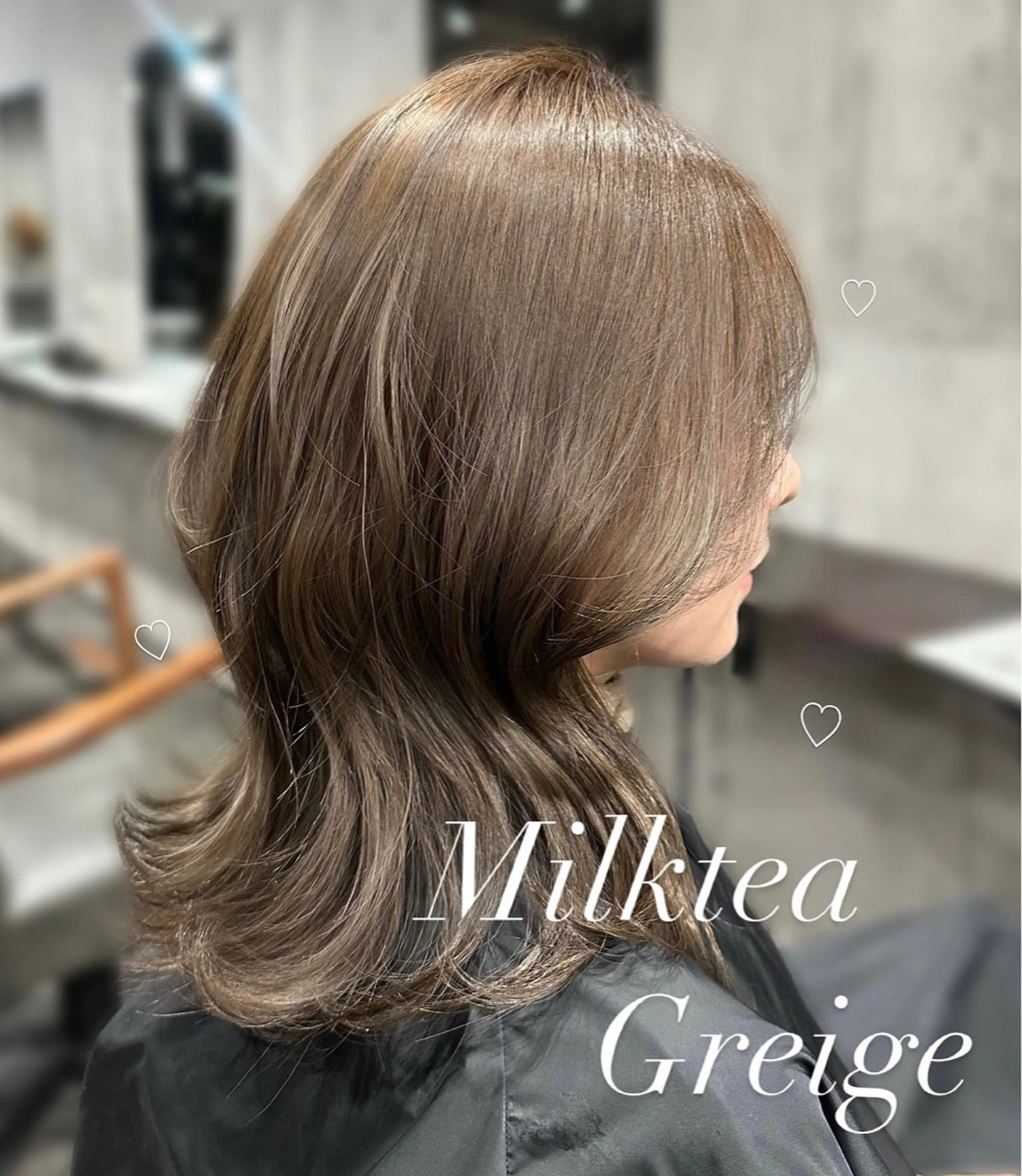 セミロング カラー ヘアカラー amy .のヘアスタイル