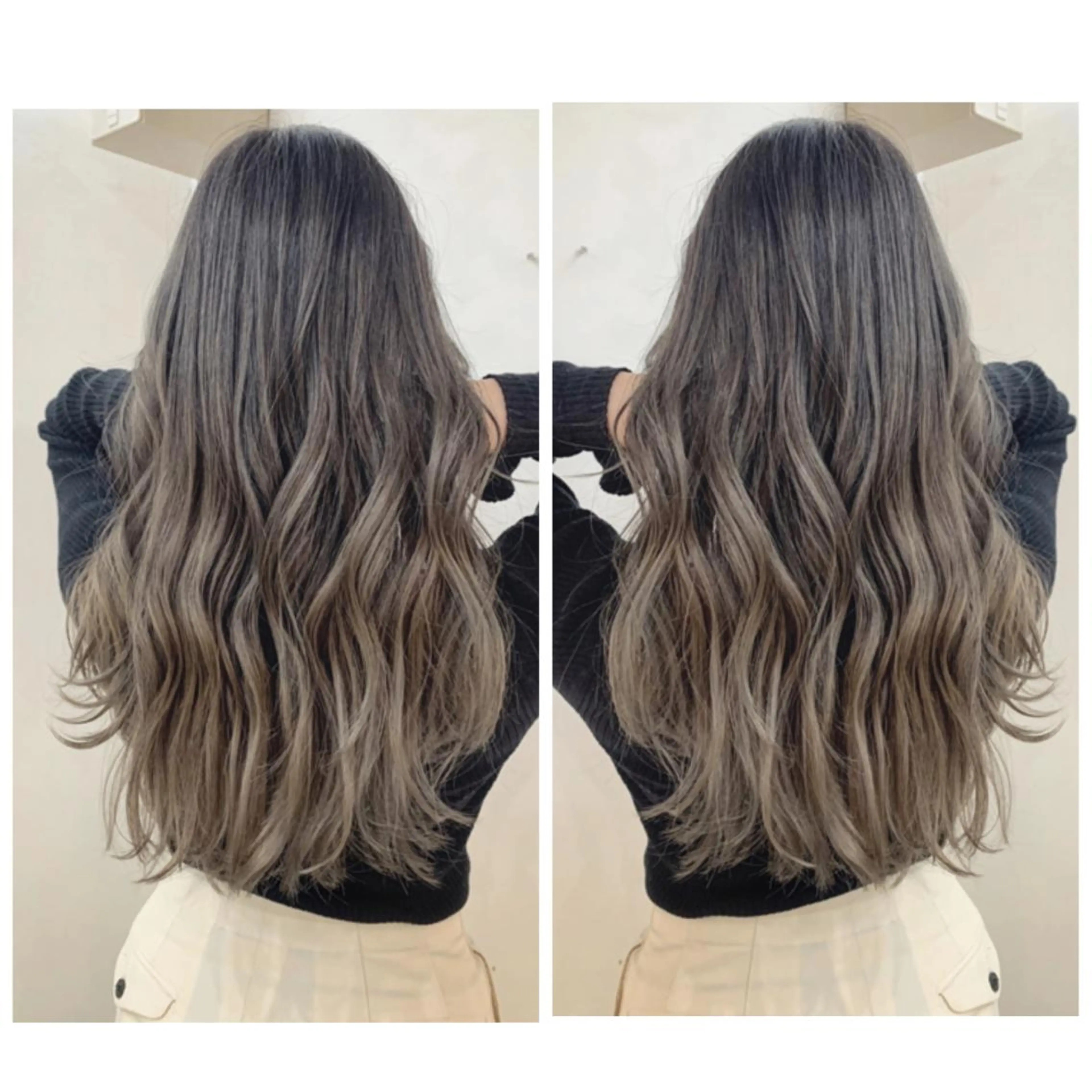 ロング カラー カット ヘアカラー 京都大人女性ショート 徒歩1分/秋山のヘアスタイル