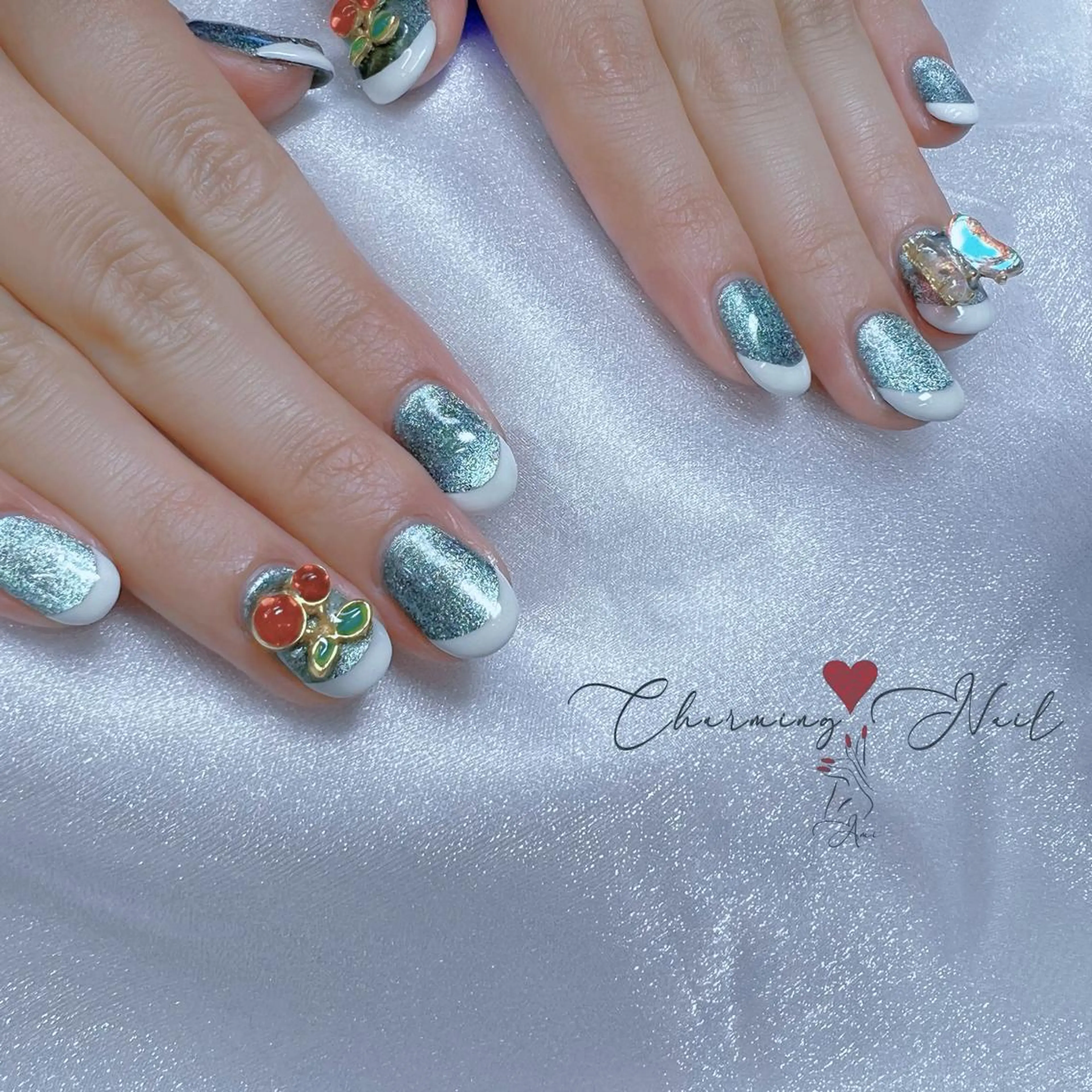 ネイル アートネイル フレンチネイル ジェルネイル キラキラネイル Charming❤️Nail所属・Nailist Amiのその他イメージ