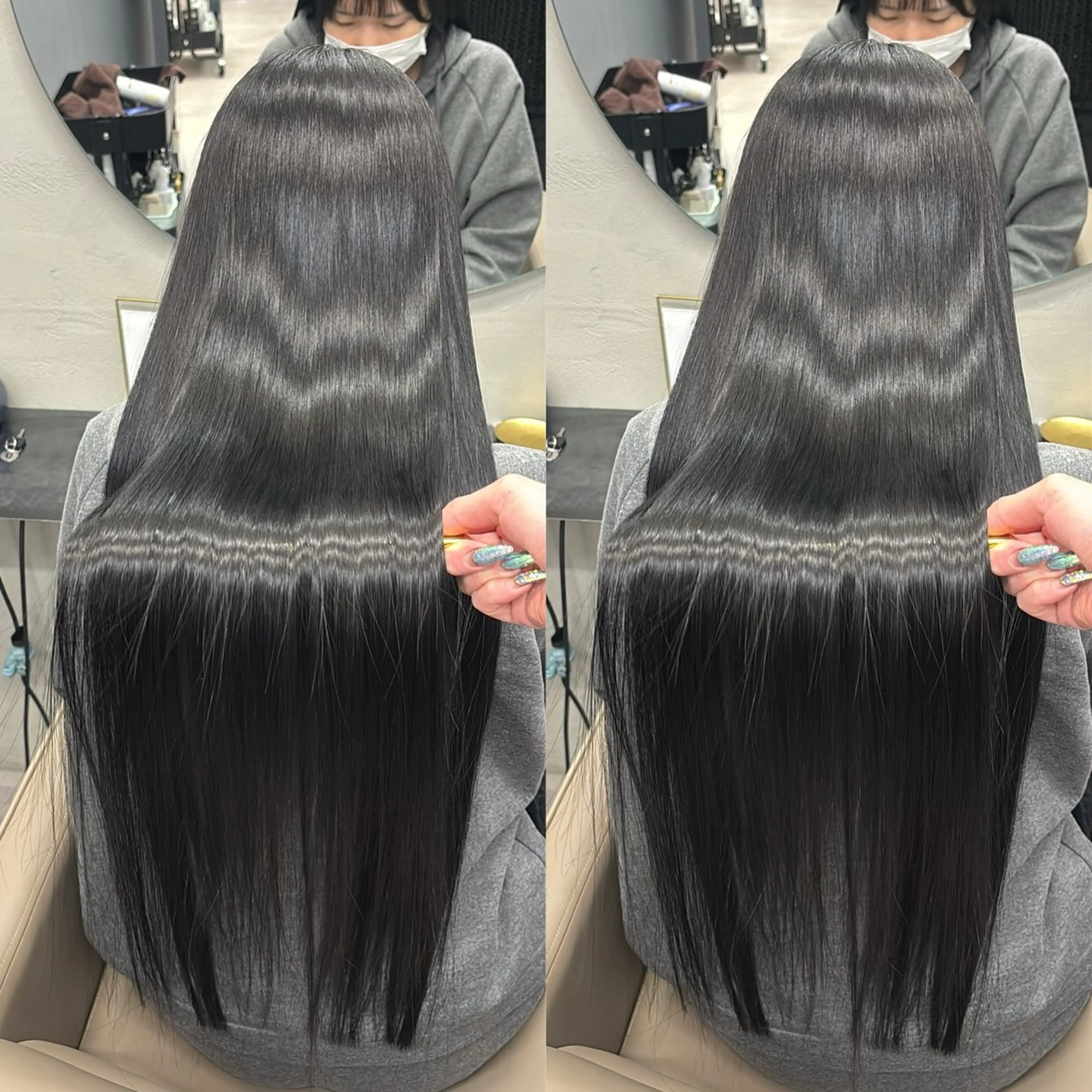 ロング カット ヘアカラー 縮毛矯正 トリートメント 新宿No.1艶髪矯正 美艶カラー/FUKAのヘアスタイル