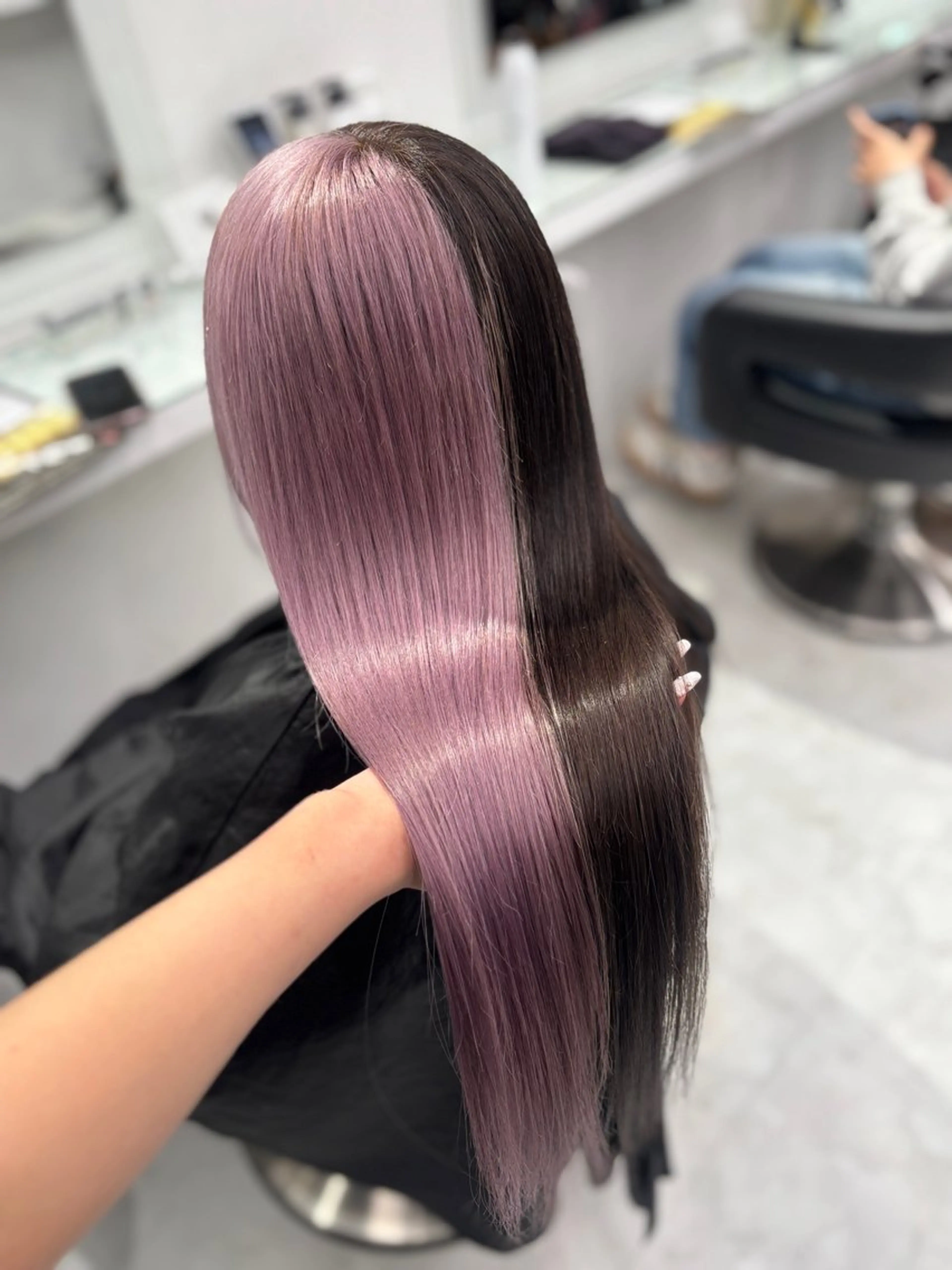 ロング カラー ヘアカラー トリートメント 💖ミルクティー💖 あかり💖のヘアスタイル