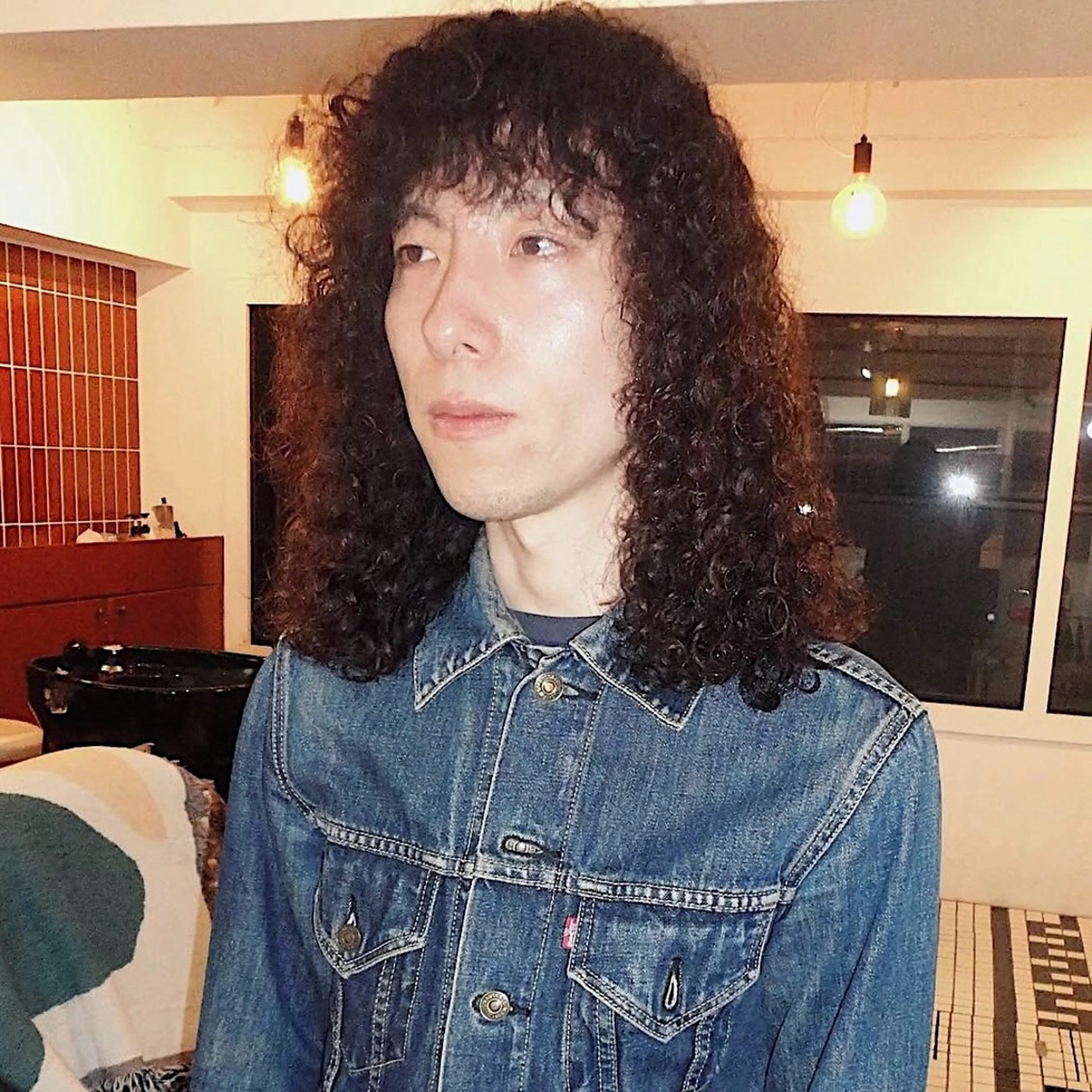 ロング パーマ カット パーマ トリートメント 楪所属・チヒロ/パーマ /ハードパーマのヘアスタイル