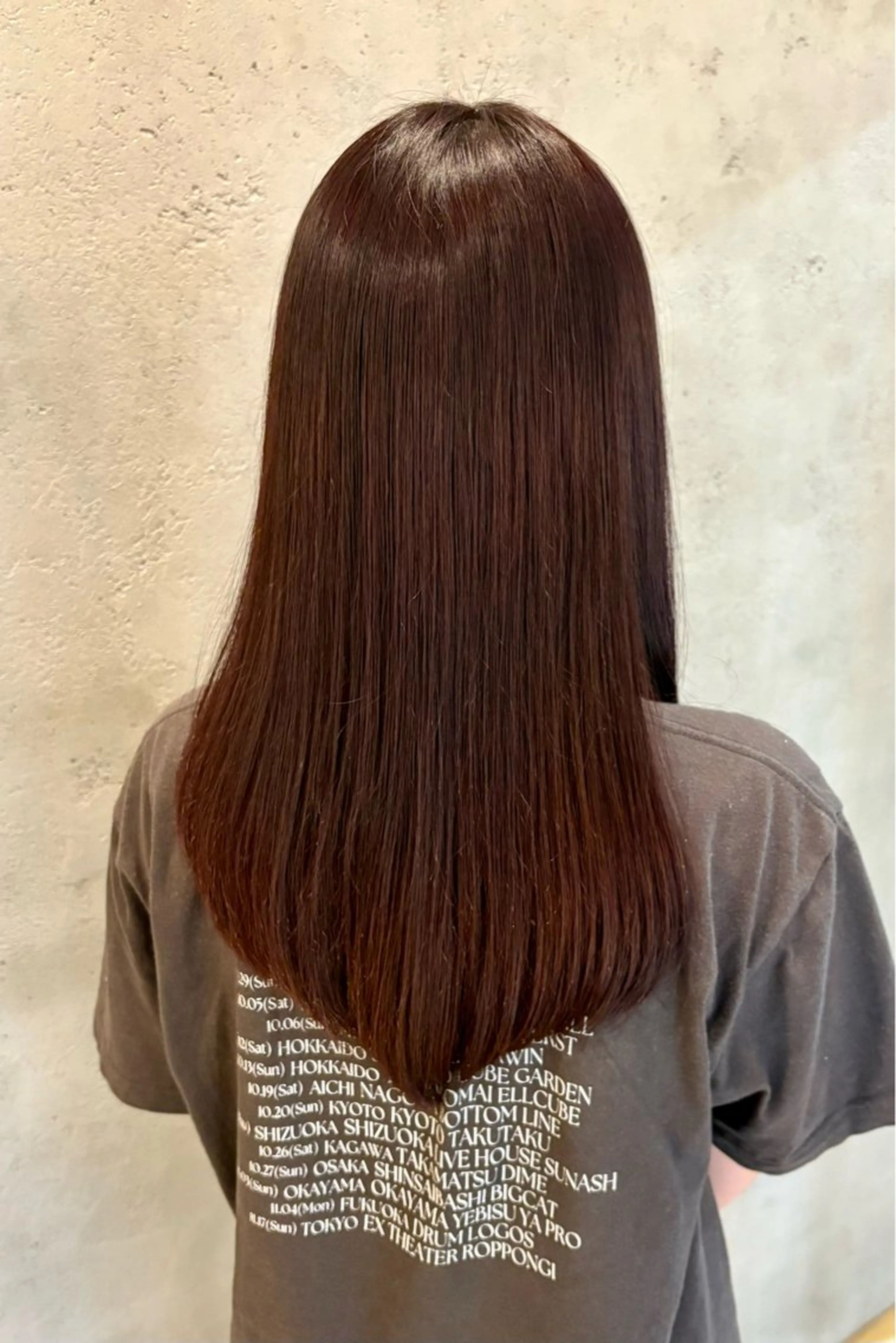 ロング カラー 菊地 紗矢のヘアスタイル