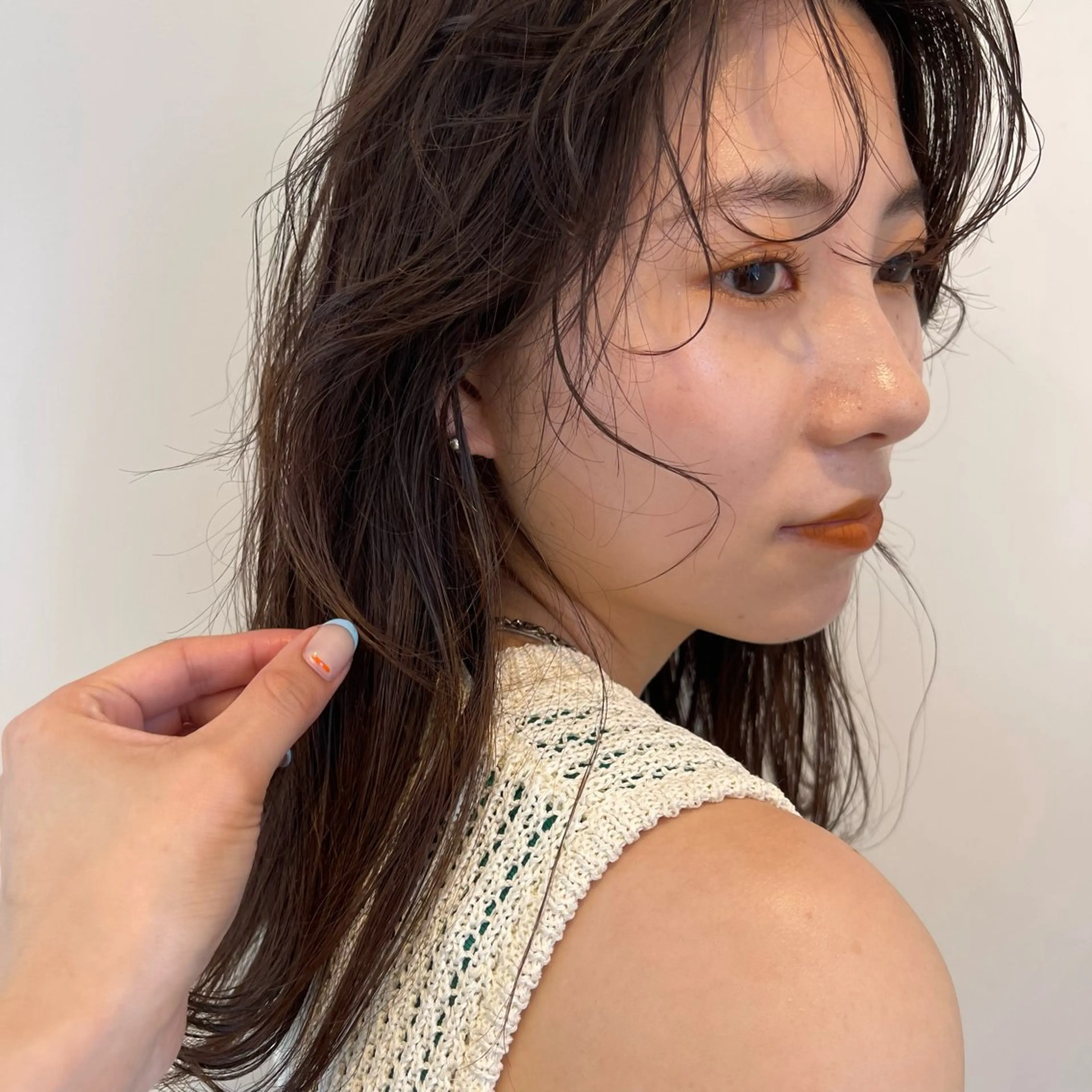 セミロング カラー ヘアアレンジ yewscent / konaのヘアスタイル