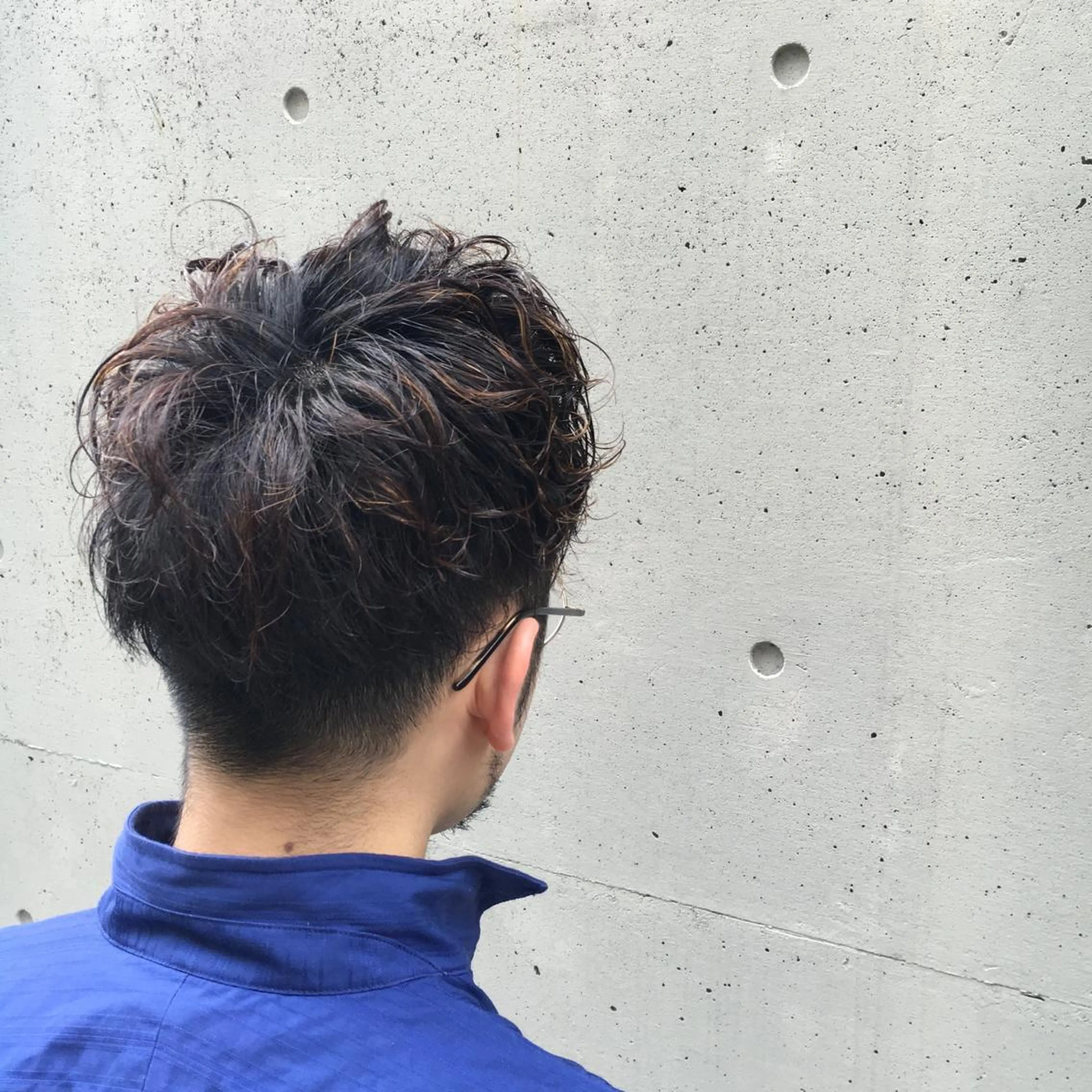 パーマ メンズ 田中 裕士のヘアスタイル