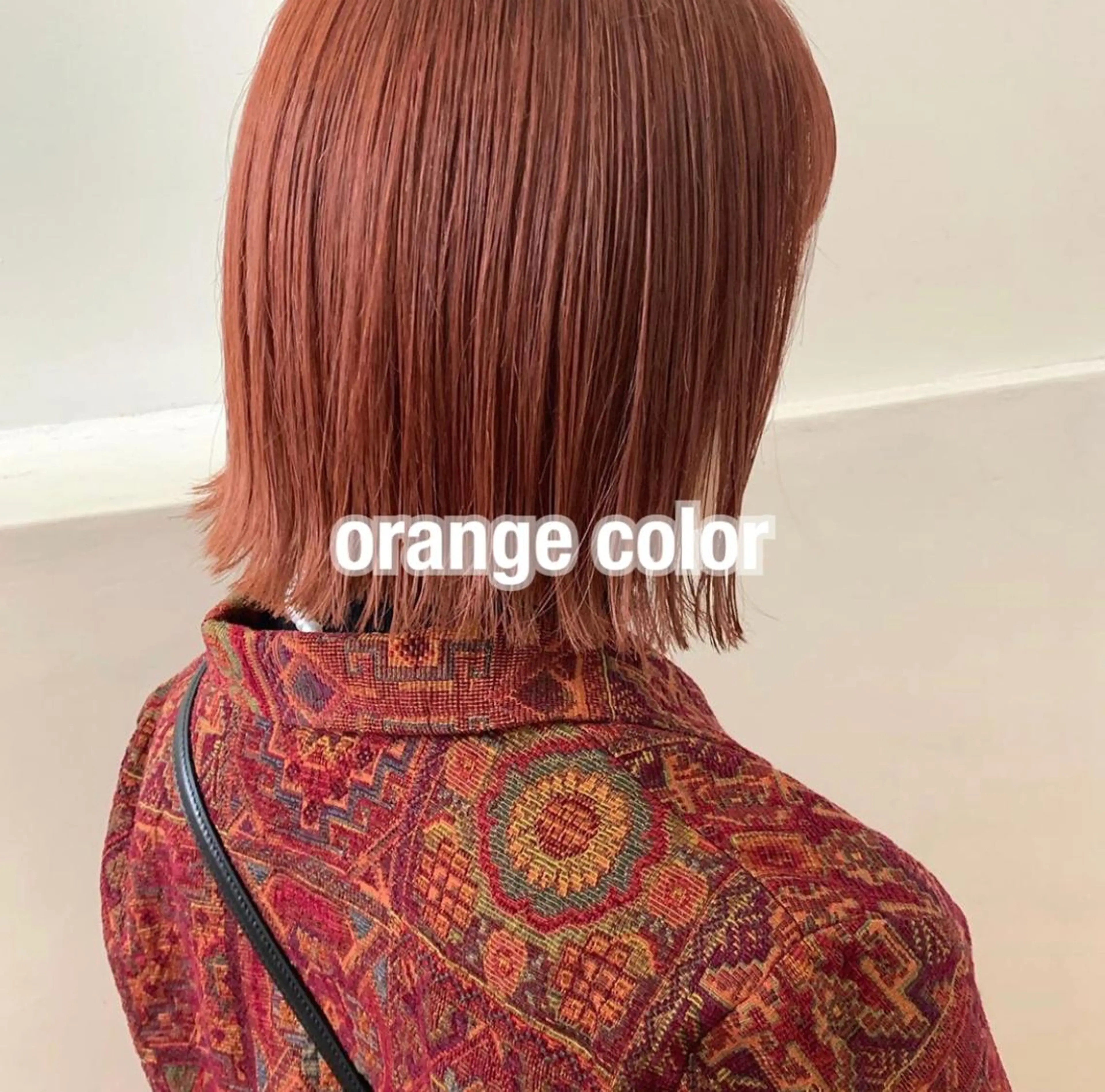 ショート カラー ブリーチ オレンジ Kureha/ネイル トレンドヘアのマツエク・マツパデザイン
