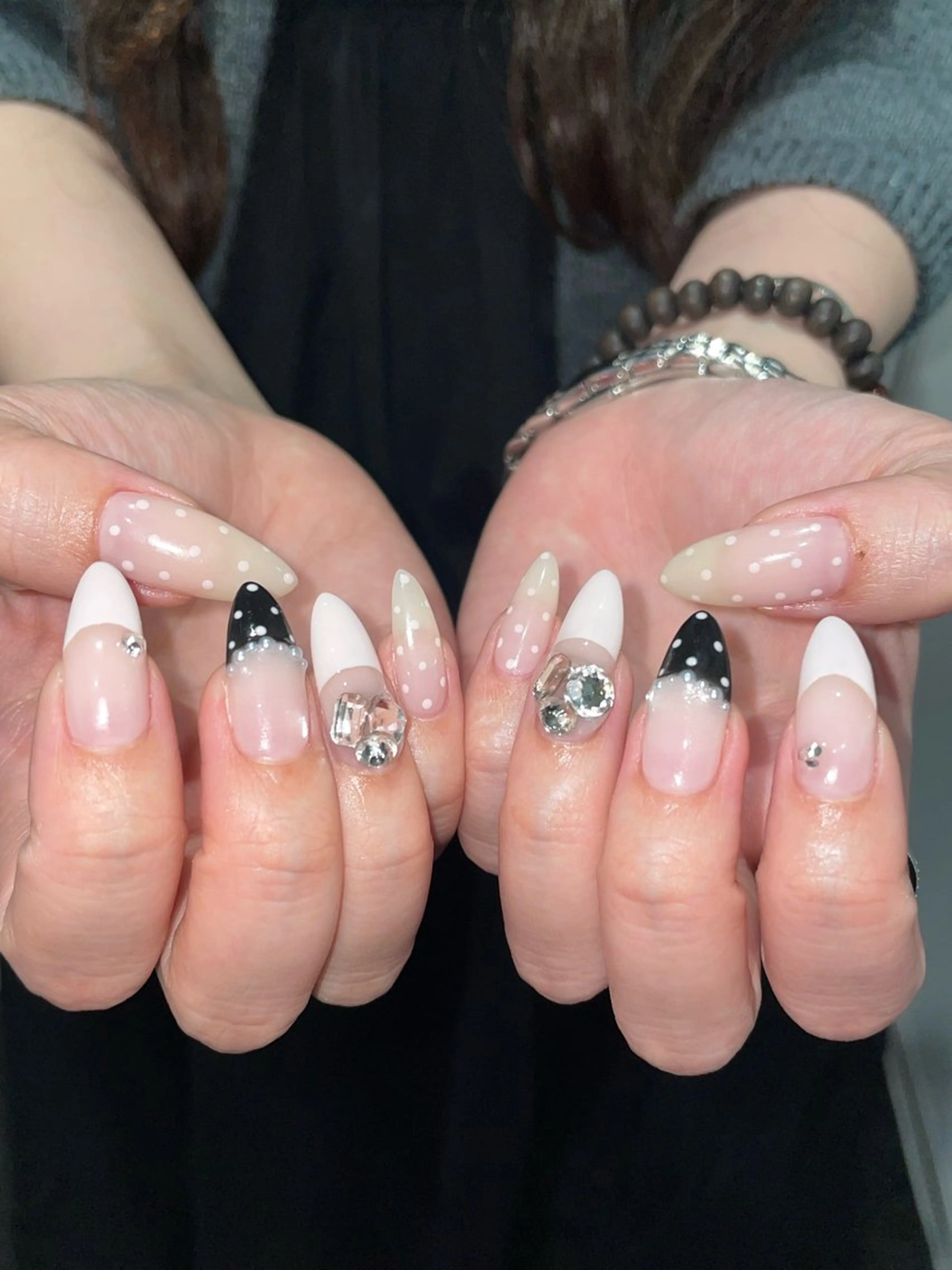 ネイル ハンドネイル うの 韓国ﾈｲﾙ໒꒱⋆⭒˚のネイルデザイン